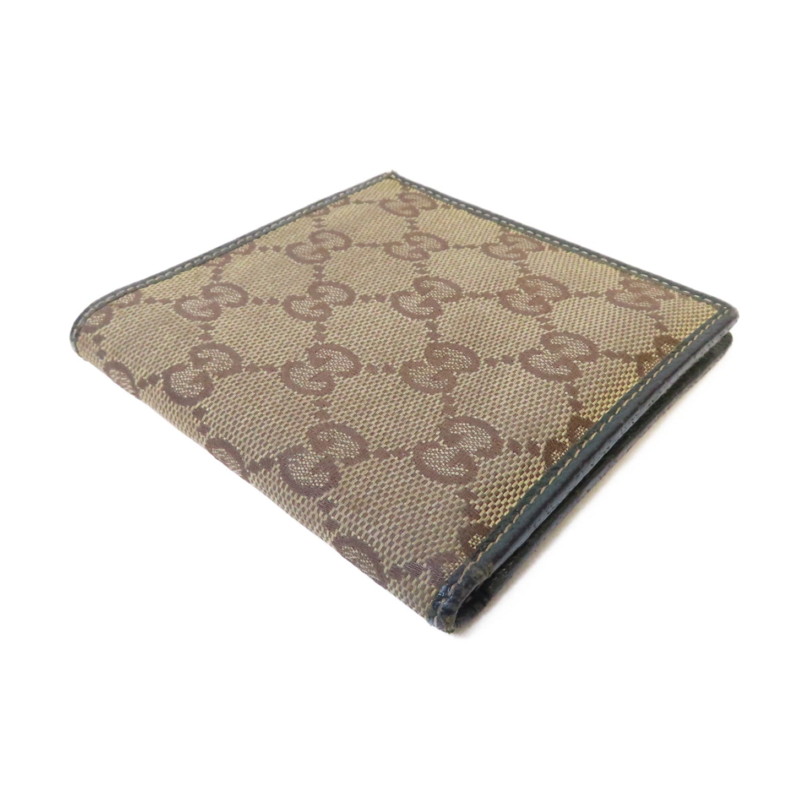 GUCCI 帆布Wallet錢包啡色/綠色