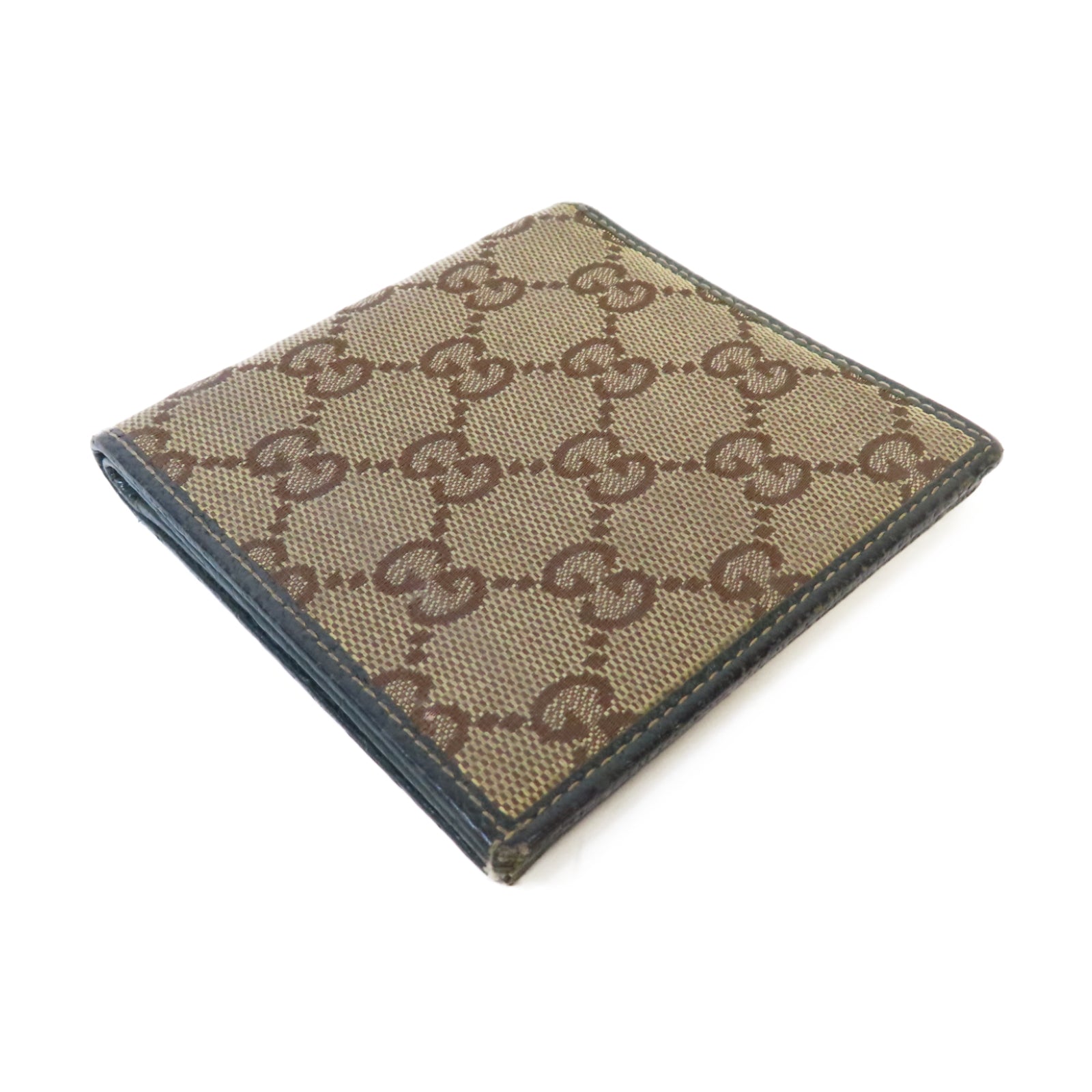 GUCCI 帆布Wallet錢包啡色/綠色