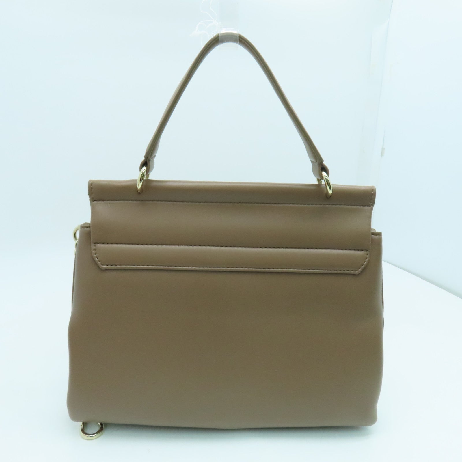 Chloe 羊皮皮革Faye 2way Shoulder Bag金扣手挽肩背两用袋浅褐色