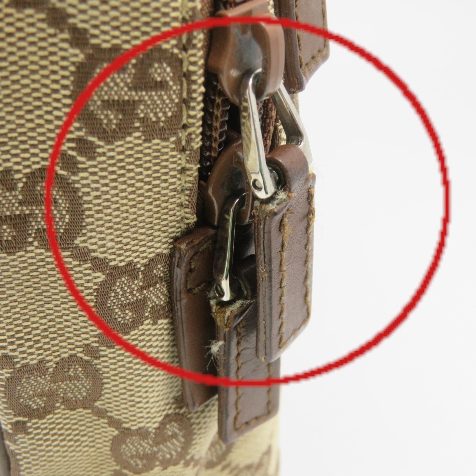 GUCCI GG帆布Shoulder Bag肩背袋啡色