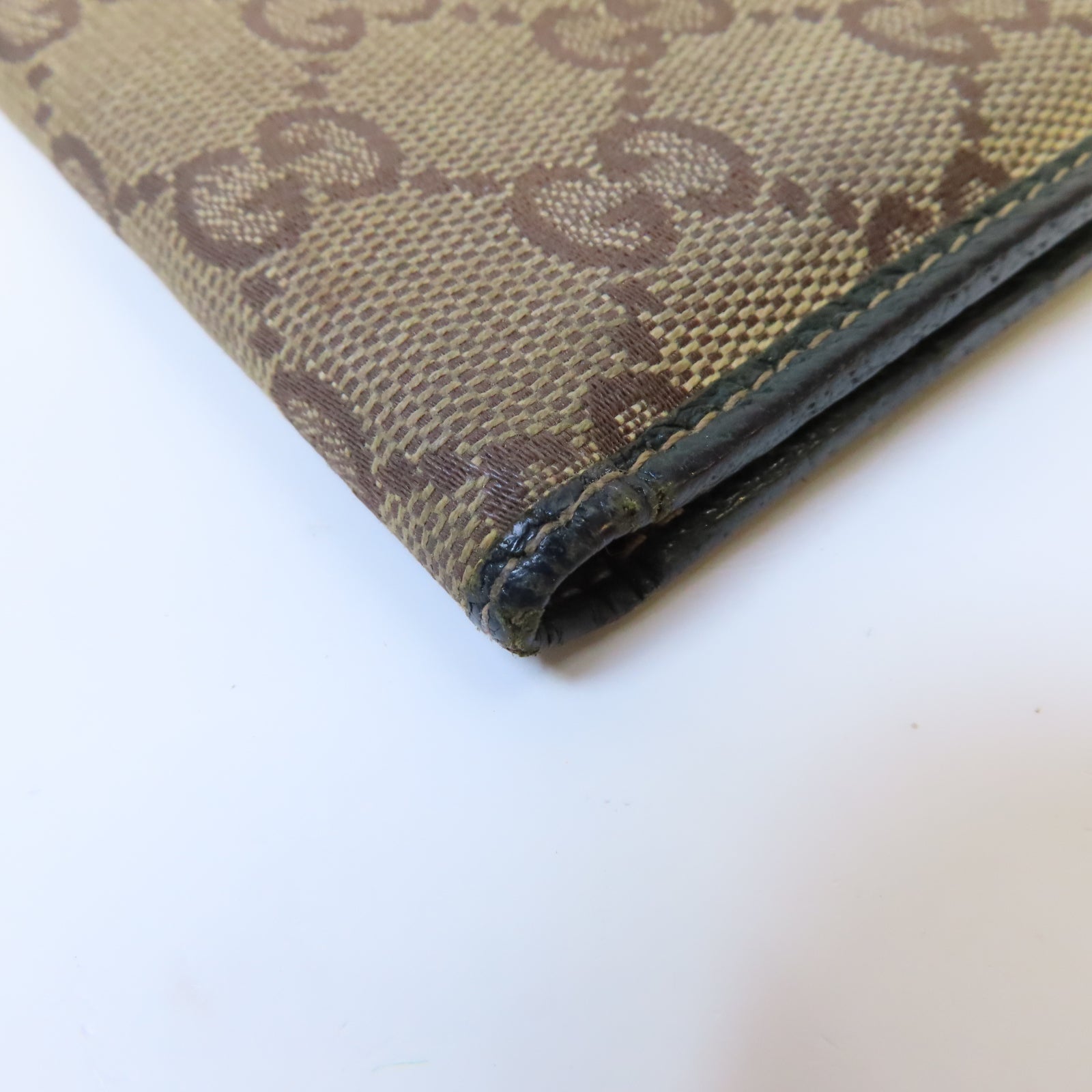 GUCCI 帆布Wallet錢包啡色/綠色