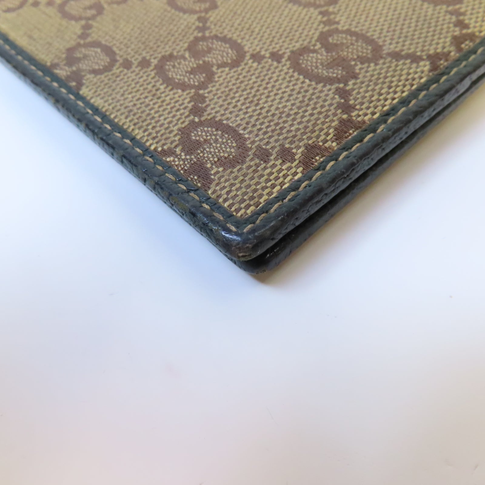 GUCCI 帆布Wallet錢包啡色/綠色