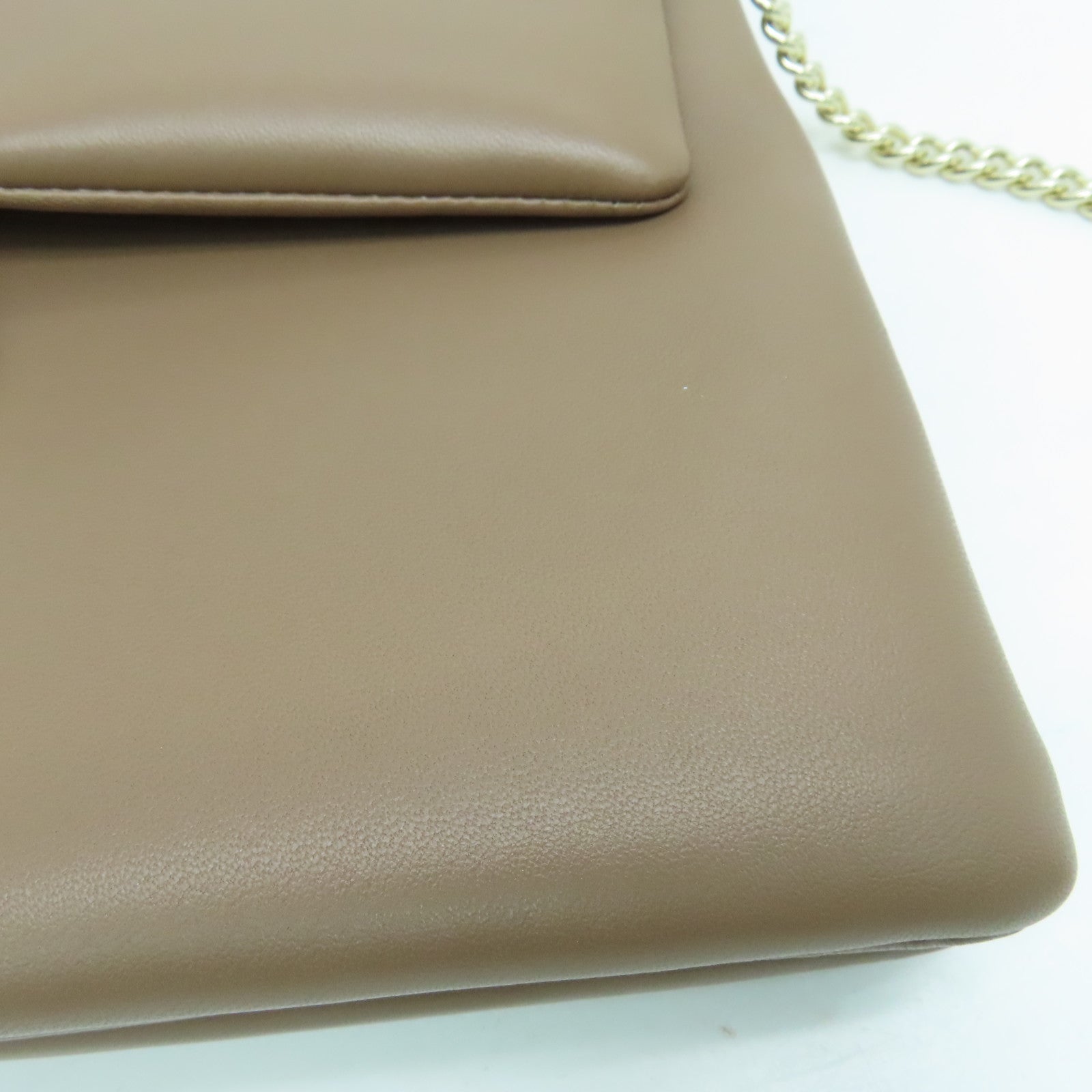Chloe 羊皮皮革Faye 2way Shoulder Bag金扣手挽肩背两用袋浅褐色