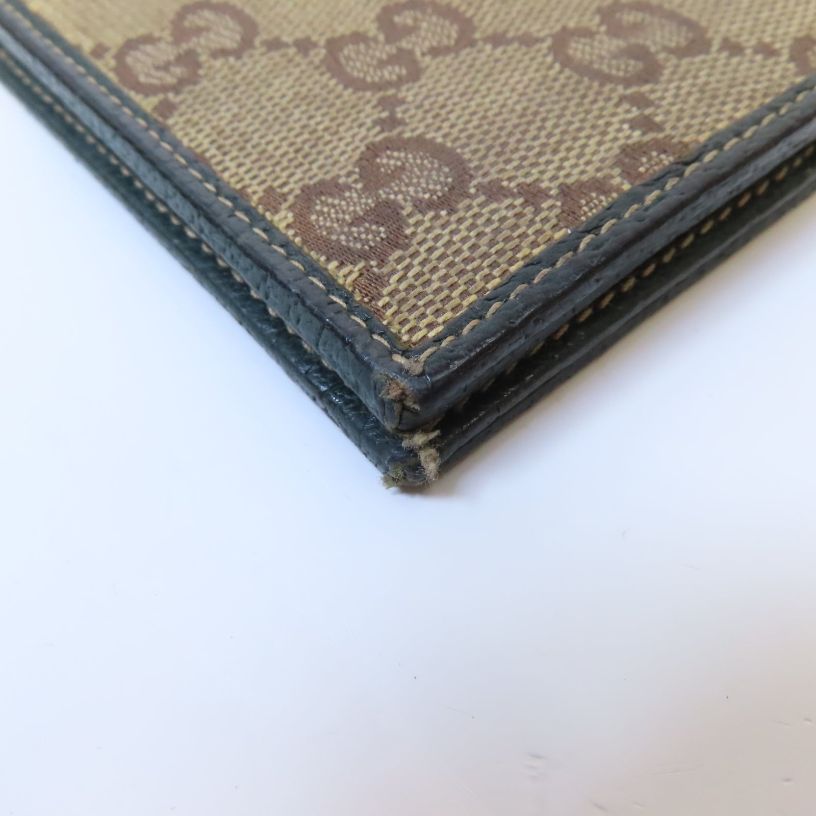 GUCCI 帆布Wallet錢包啡色/綠色