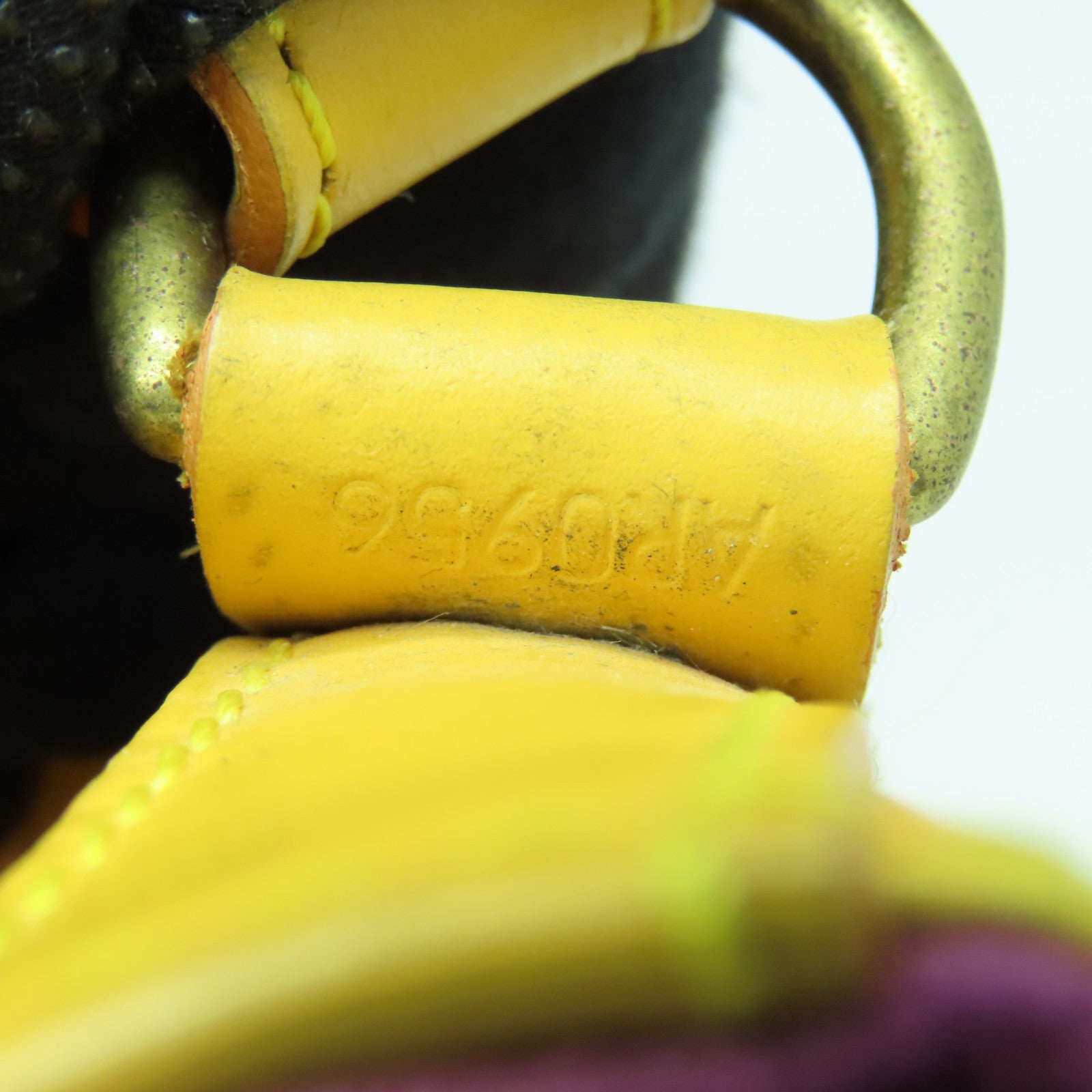 LOUIS VUITTON Epi Petit Noe Gold Buckle Shoulder Bag Yellow M44109