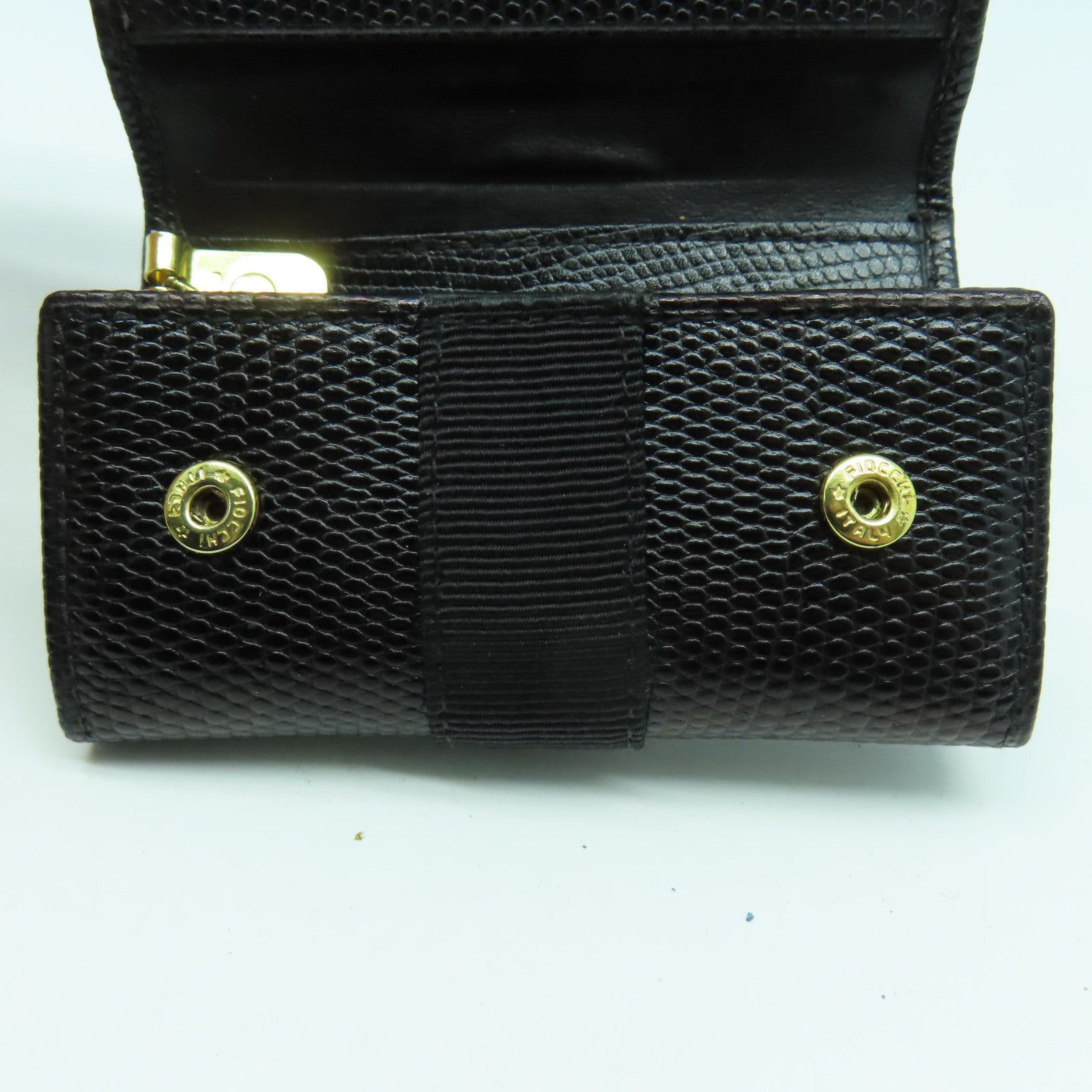 Salvatore Ferragamo 牛皮皮革Key Case金扣鎖匙包黑色