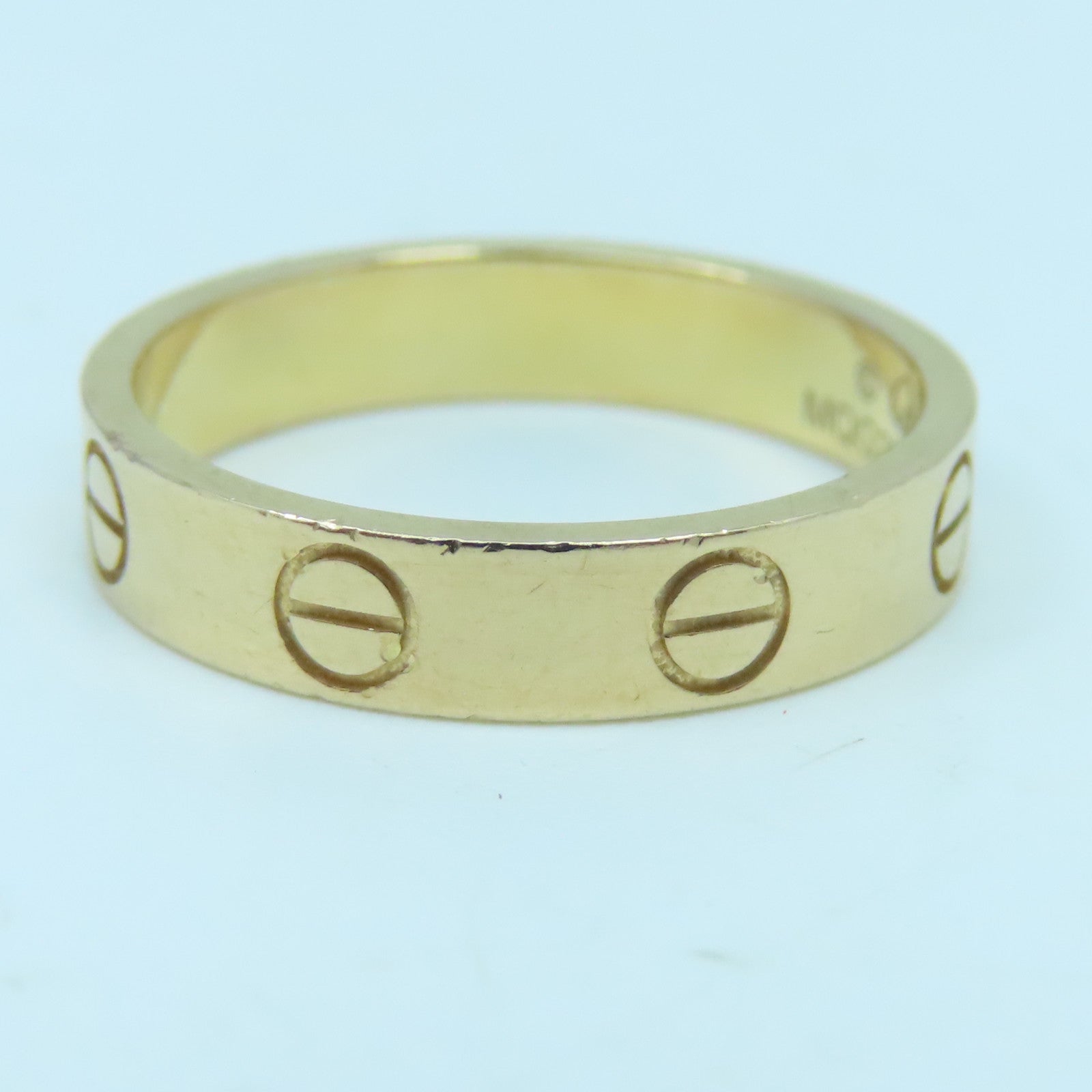 CARTIER 18K玫瑰金Mini Love Ring戒指#50 US#5