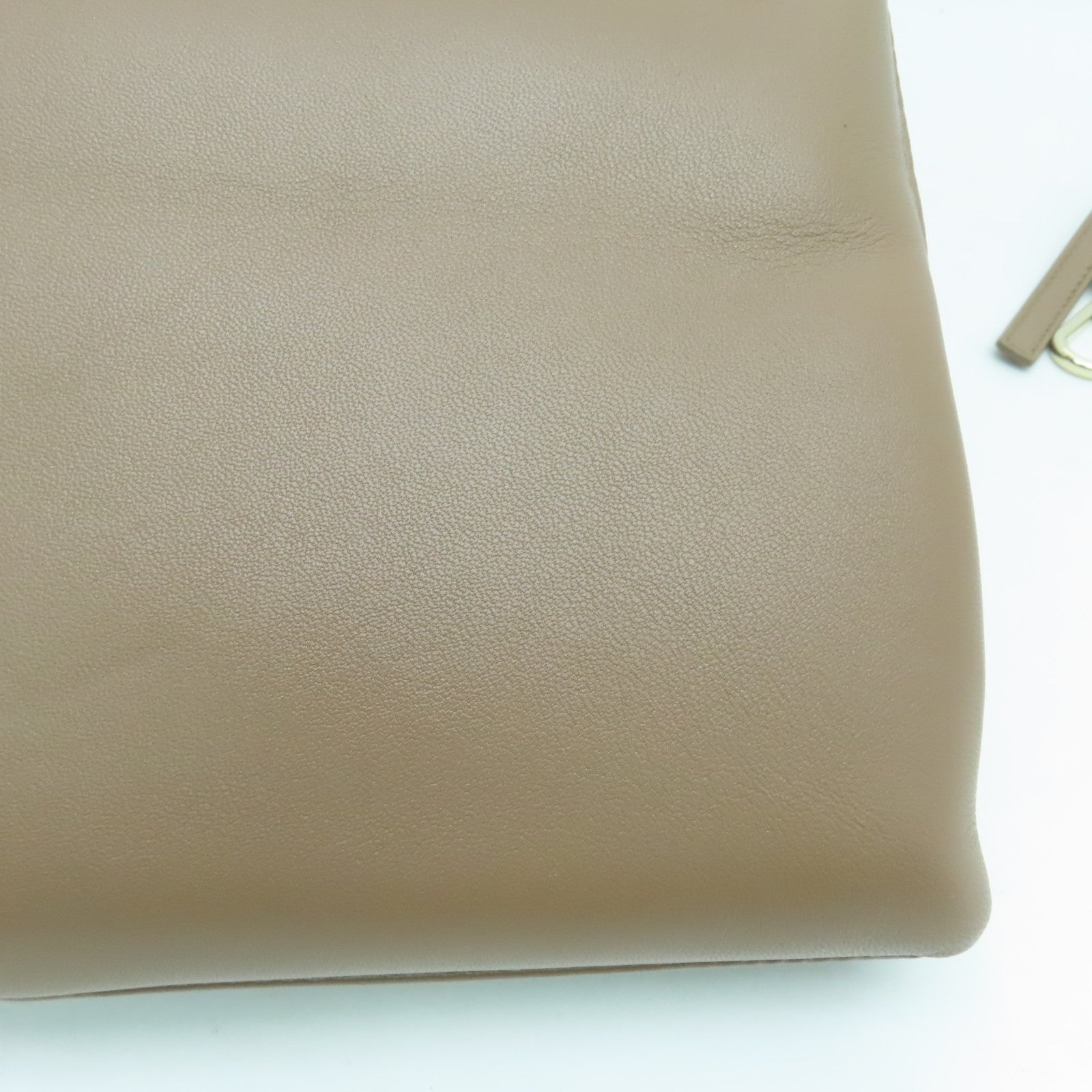 Chloe 羊皮皮革Faye 2way Shoulder Bag金扣手挽肩背两用袋浅褐色