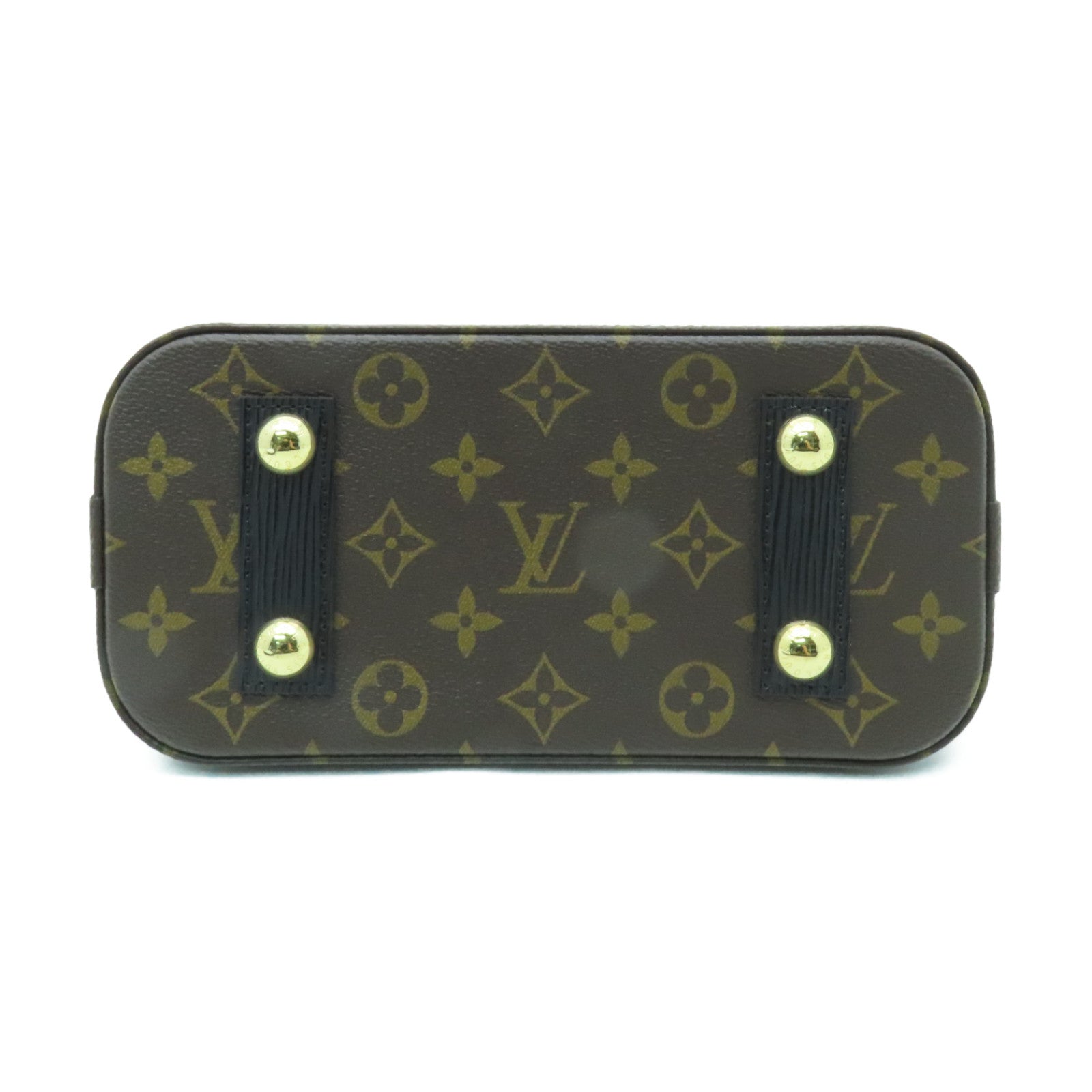 LOUIS VUITTON Vernis Alma BB金扣手挽肩背兩用袋青銅色