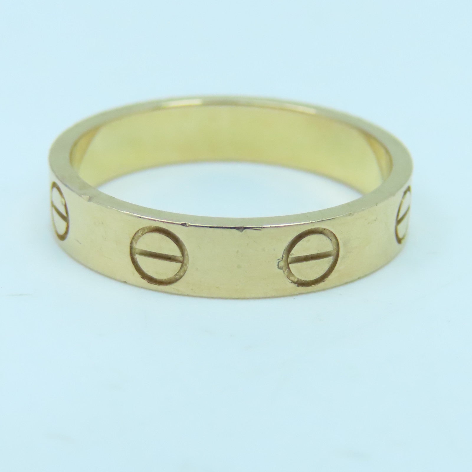 CARTIER 18K玫瑰金Mini Love Ring戒指#50 US#5