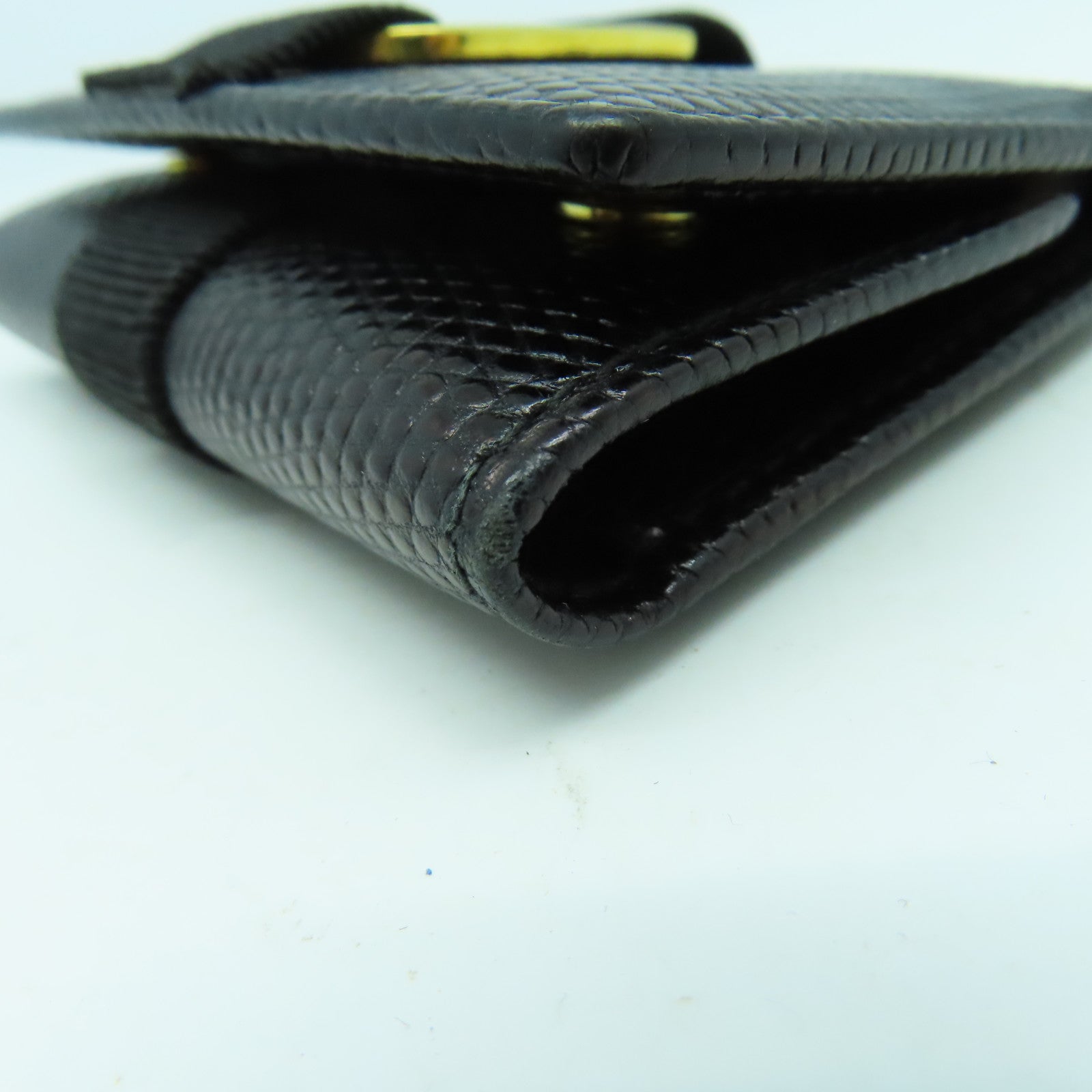 Salvatore Ferragamo 牛皮皮革Key Case金扣鎖匙包黑色