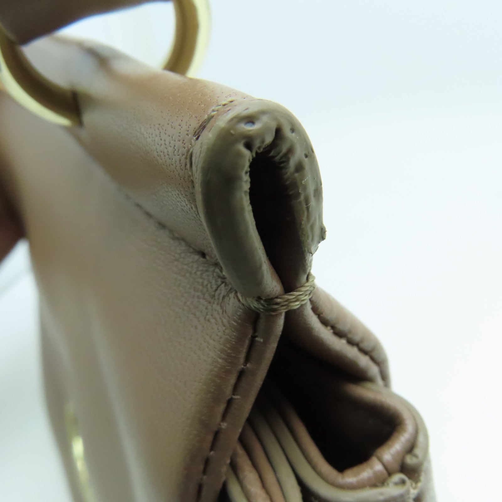 Chloe 羊皮皮革Faye 2way Shoulder Bag金扣手挽肩背两用袋浅褐色