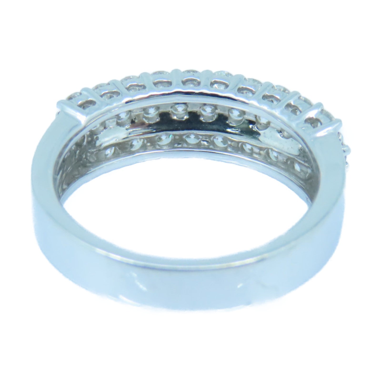 JEWELRY 18K White Gold Diamond Ring 1.00ct Diamond Ring US#6