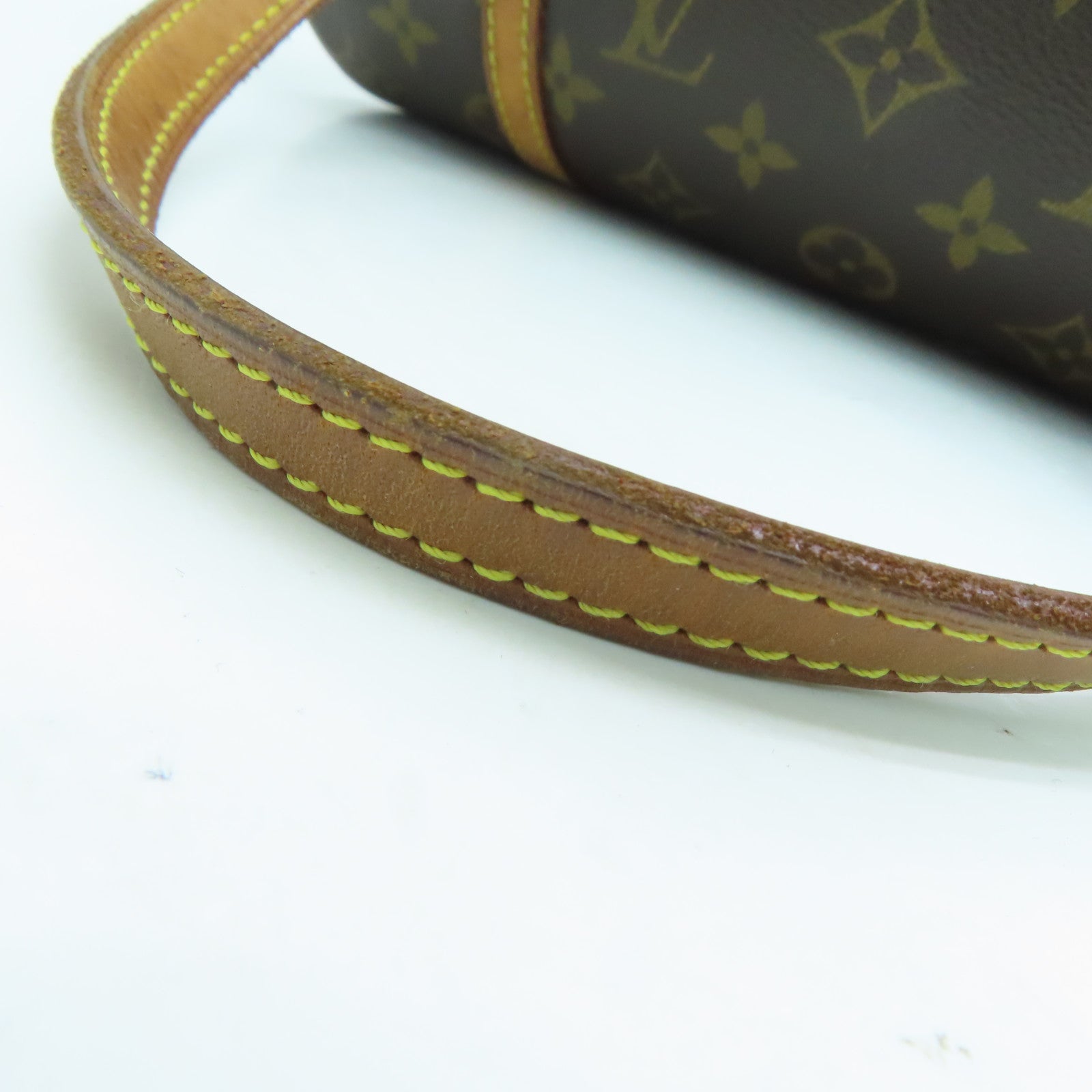 LOUIS VUITTON Monogram Papillon PM金扣手挽袋啡色