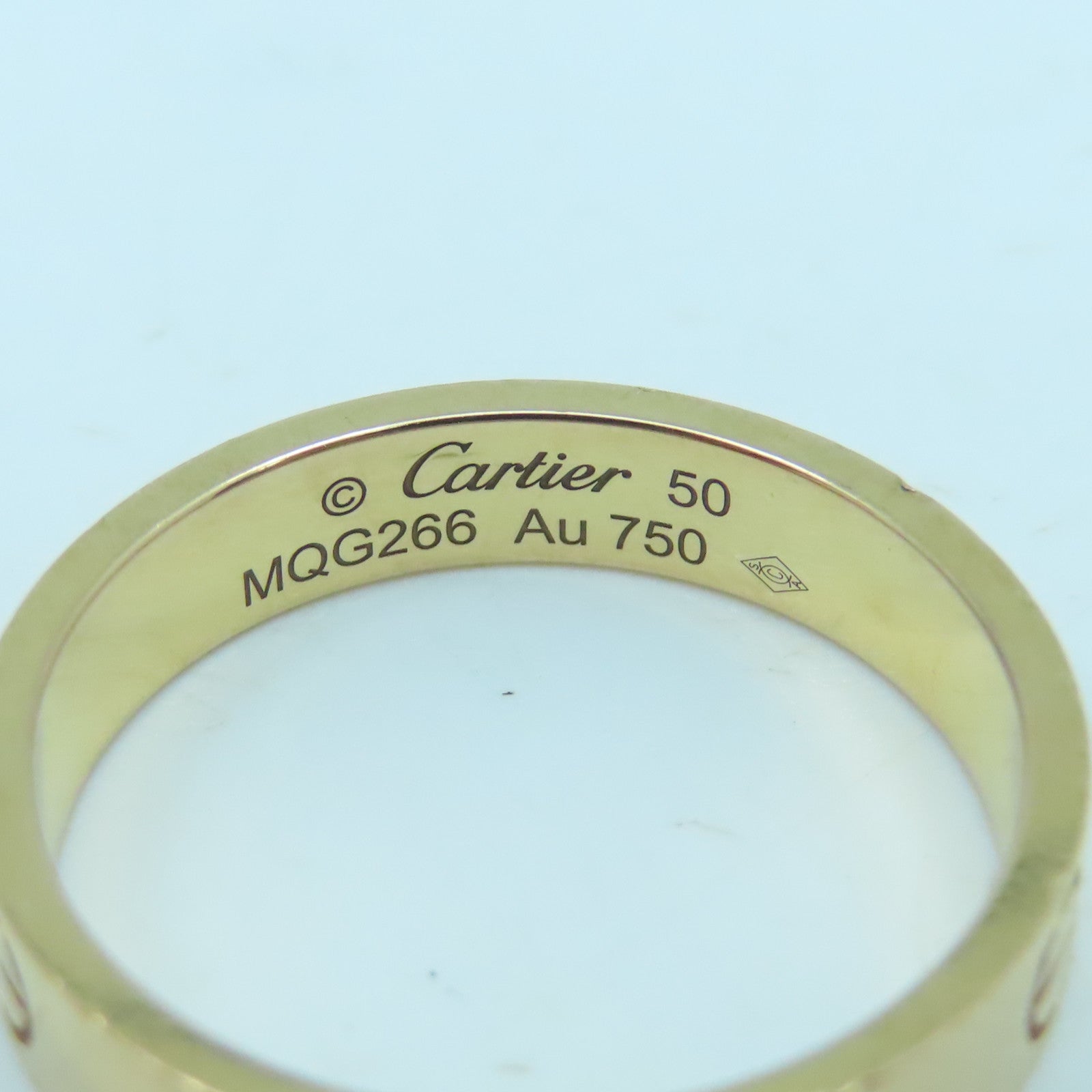 CARTIER 18K玫瑰金Mini Love Ring戒指#50 US#5