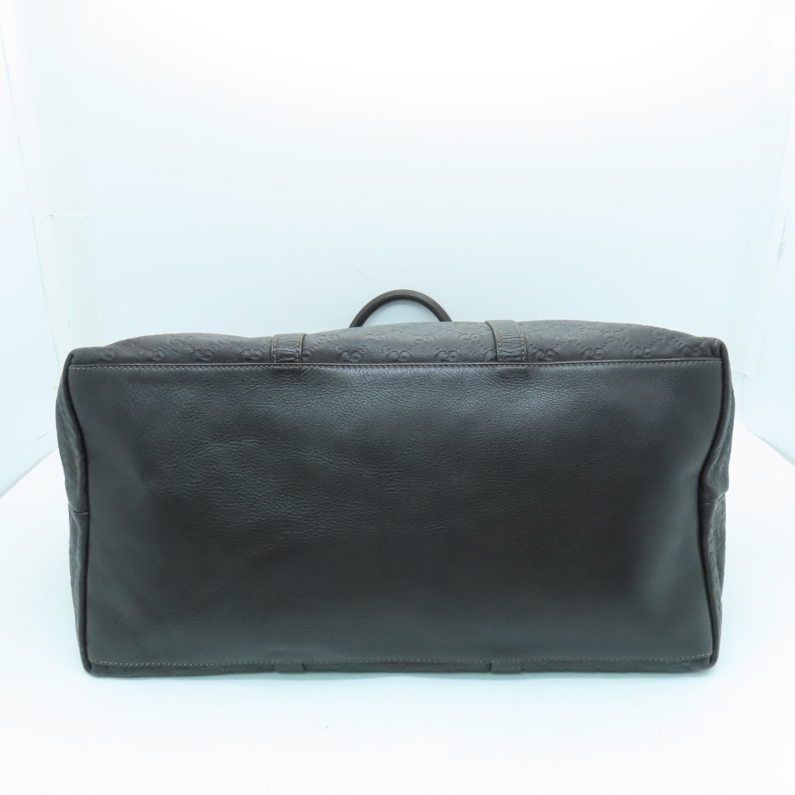 GUCCI 牛皮皮革Tote Bag金扣手挽袋啡色
