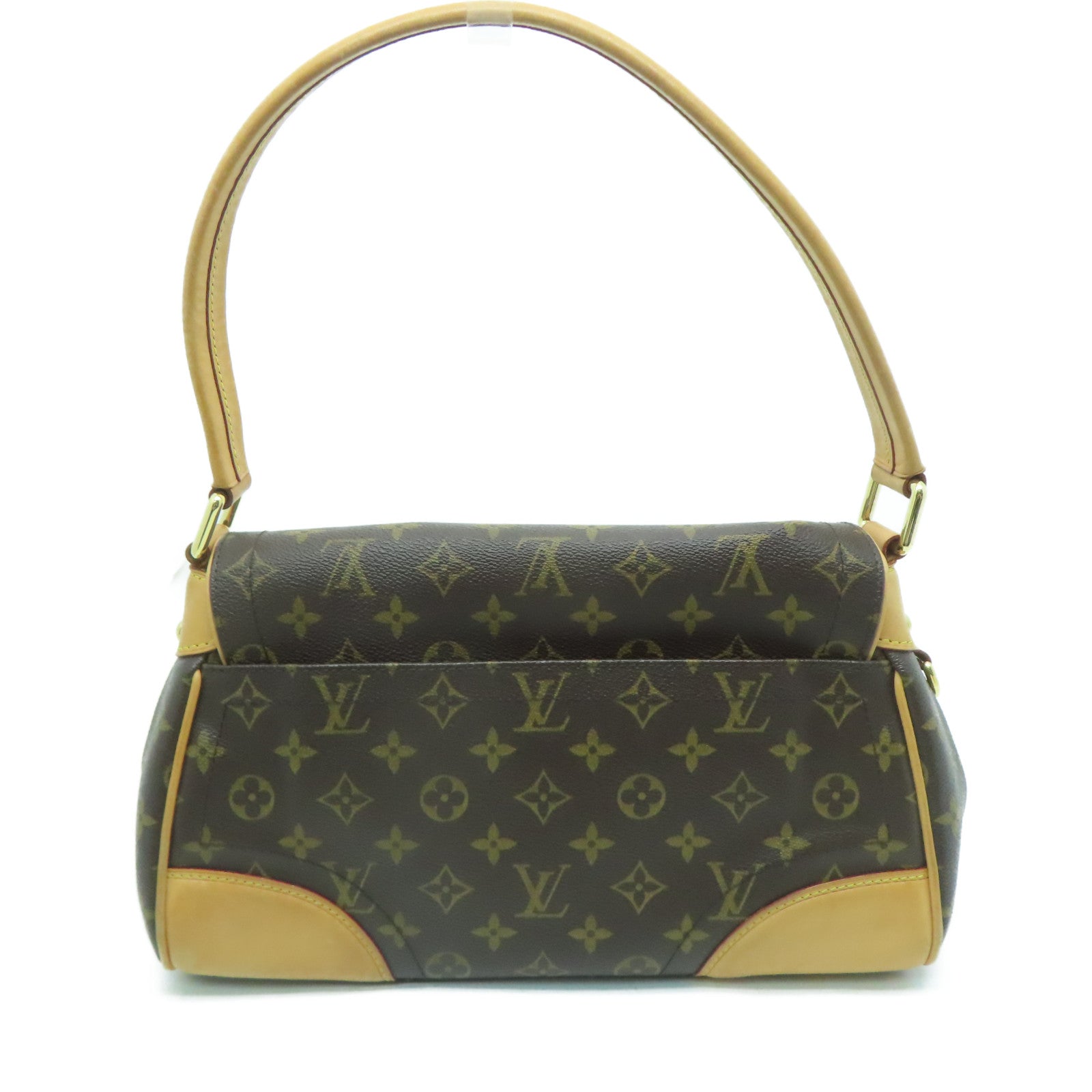 LOUIS VUITTON Monogram Beverly MM金扣肩背袋啡色