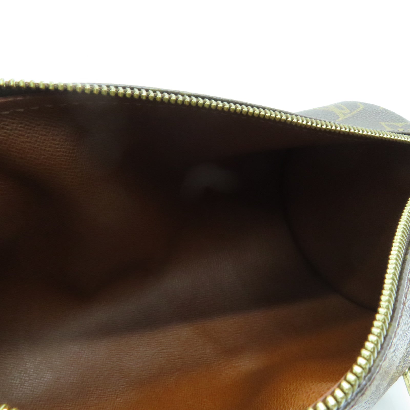 LOUIS VUITTON Monogram Papillon PM金扣手挽袋啡色
