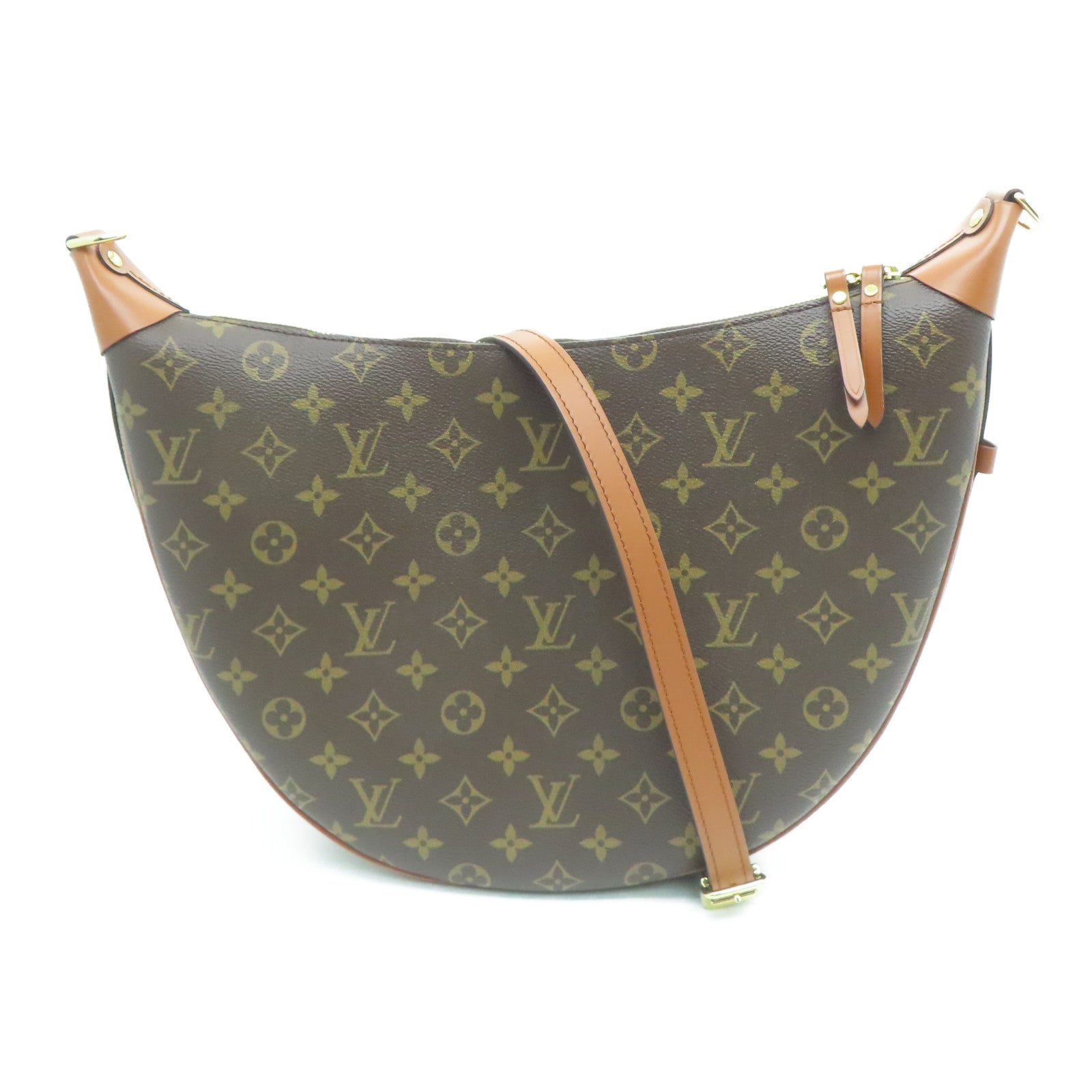 LOUIS VUITTON Monogram Loop Hobo 2 Way Shoulder Bag金扣肩背袋啡色