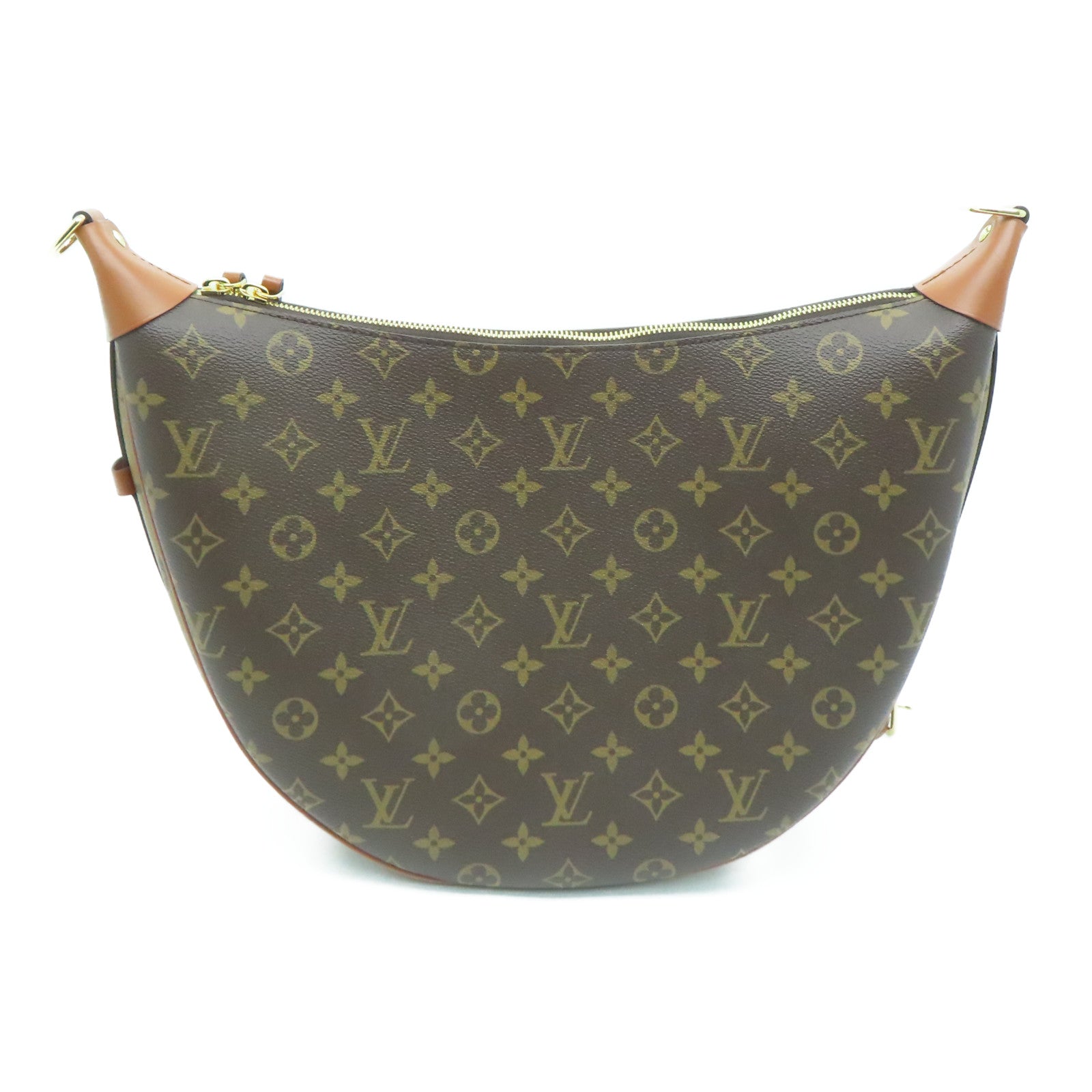 LOUIS VUITTON Monogram Loop Hobo 2 Way Shoulder Bag金扣肩背袋啡色