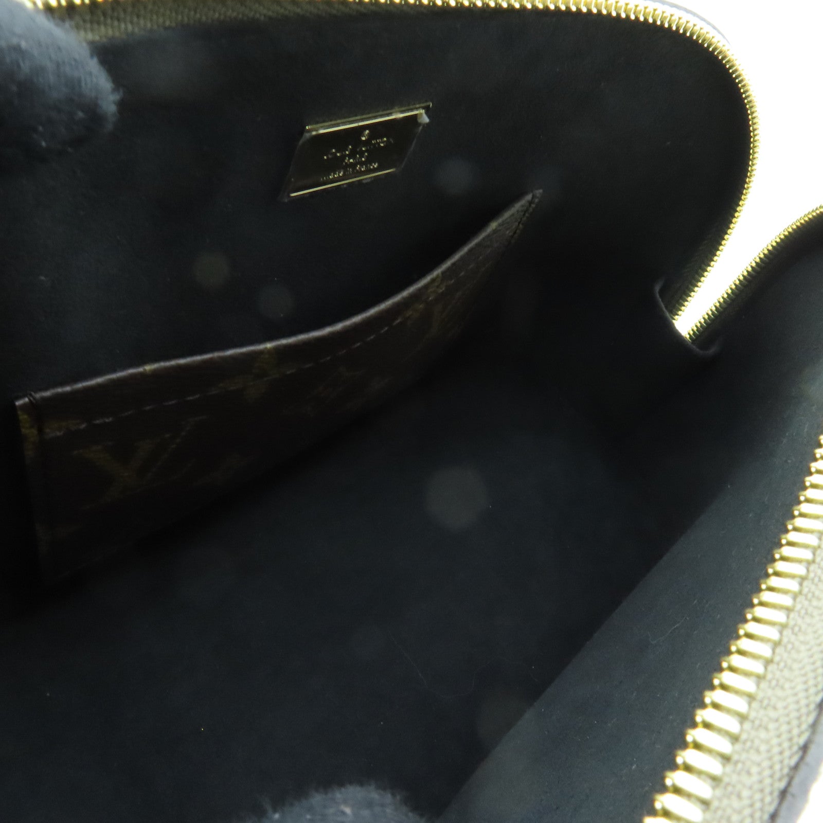 LOUIS VUITTON Vernis Alma BB金扣手挽肩背兩用袋青銅色
