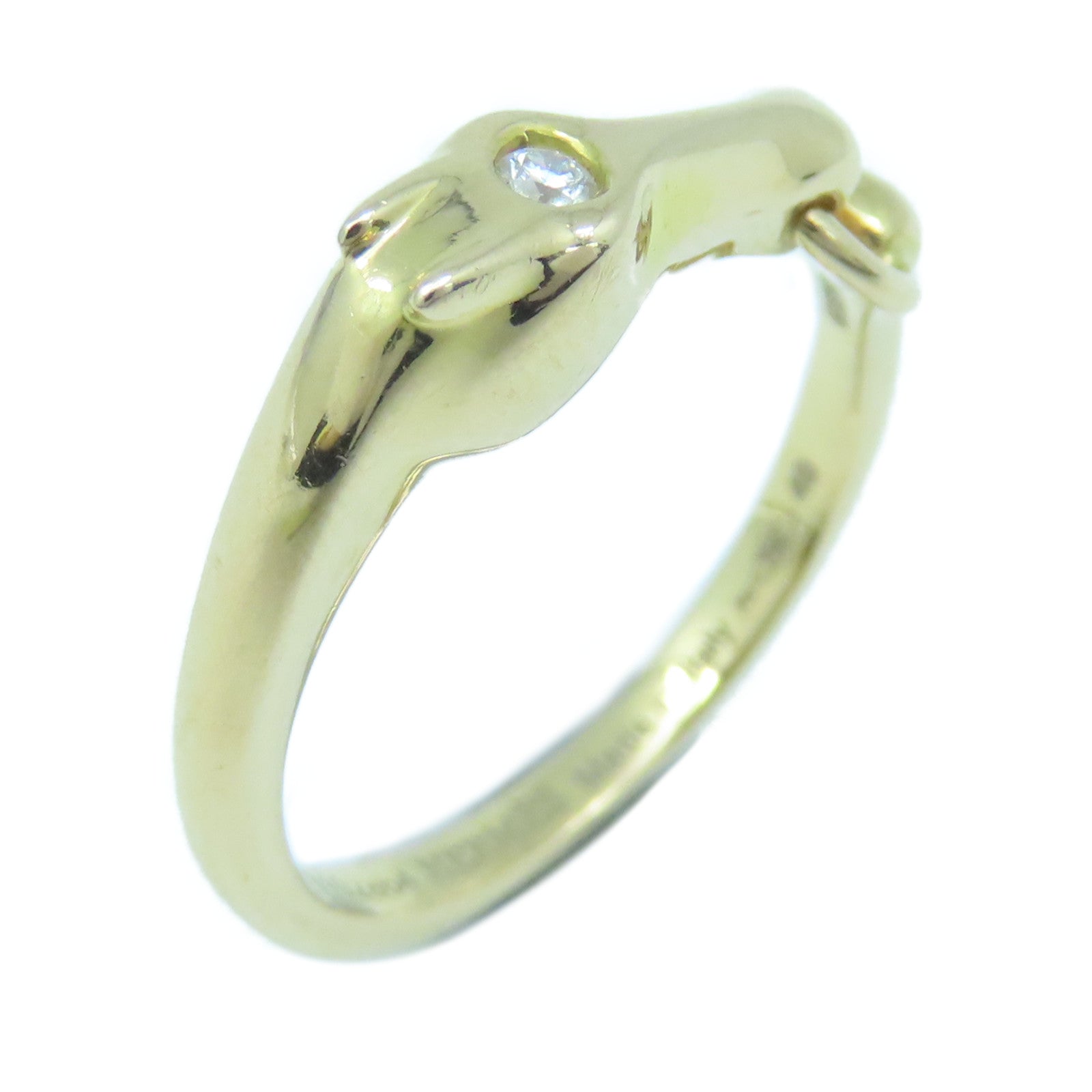 HERMES 18K玫瑰金Galop Ring戒指#49 US#4.75