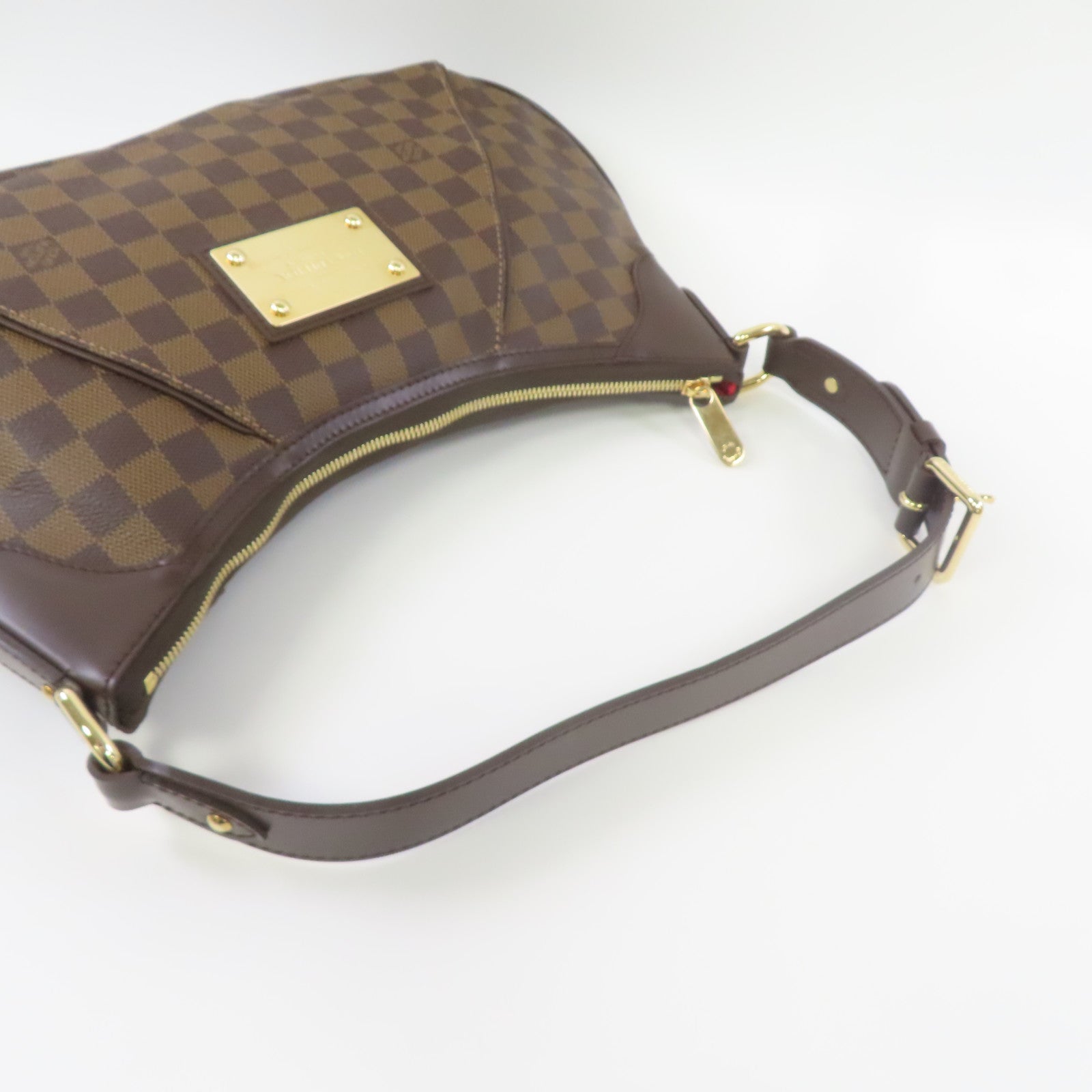LOUIS VUITTON Damier Thames GM金扣肩背袋啡色