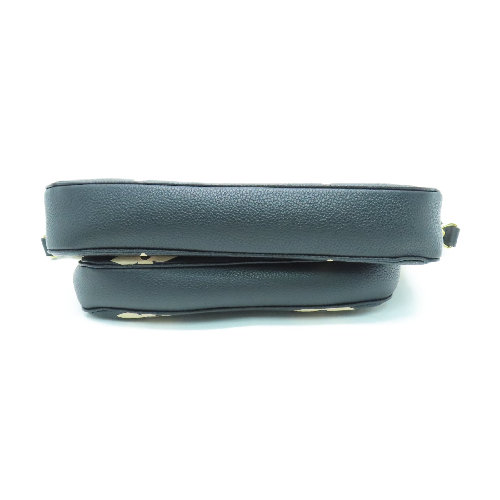 LOUIS VUITTON Mono Empreinte Multi Pochette Accessories金扣肩背袋黑色