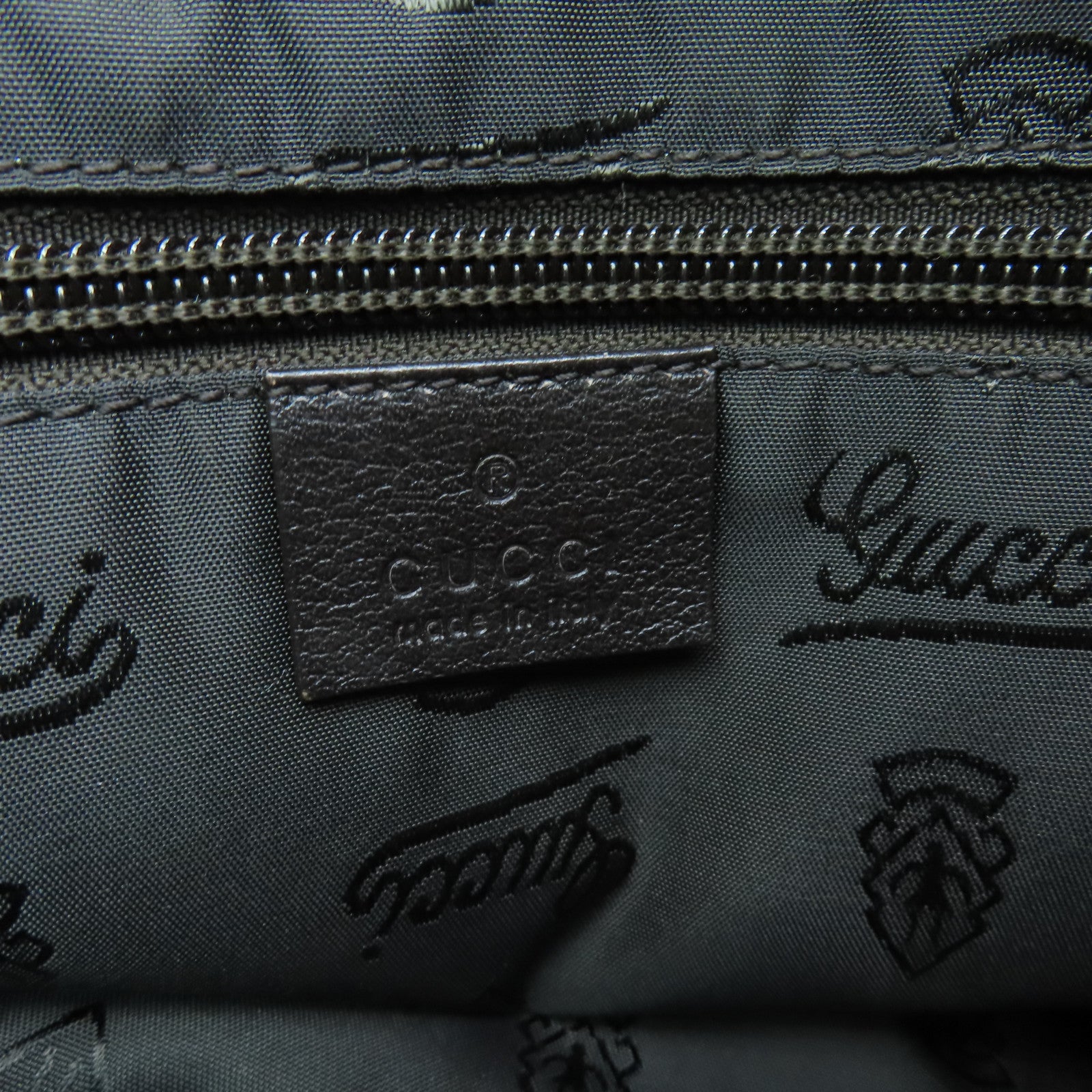 GUCCI 牛皮皮革Tote Bag金扣手挽袋啡色