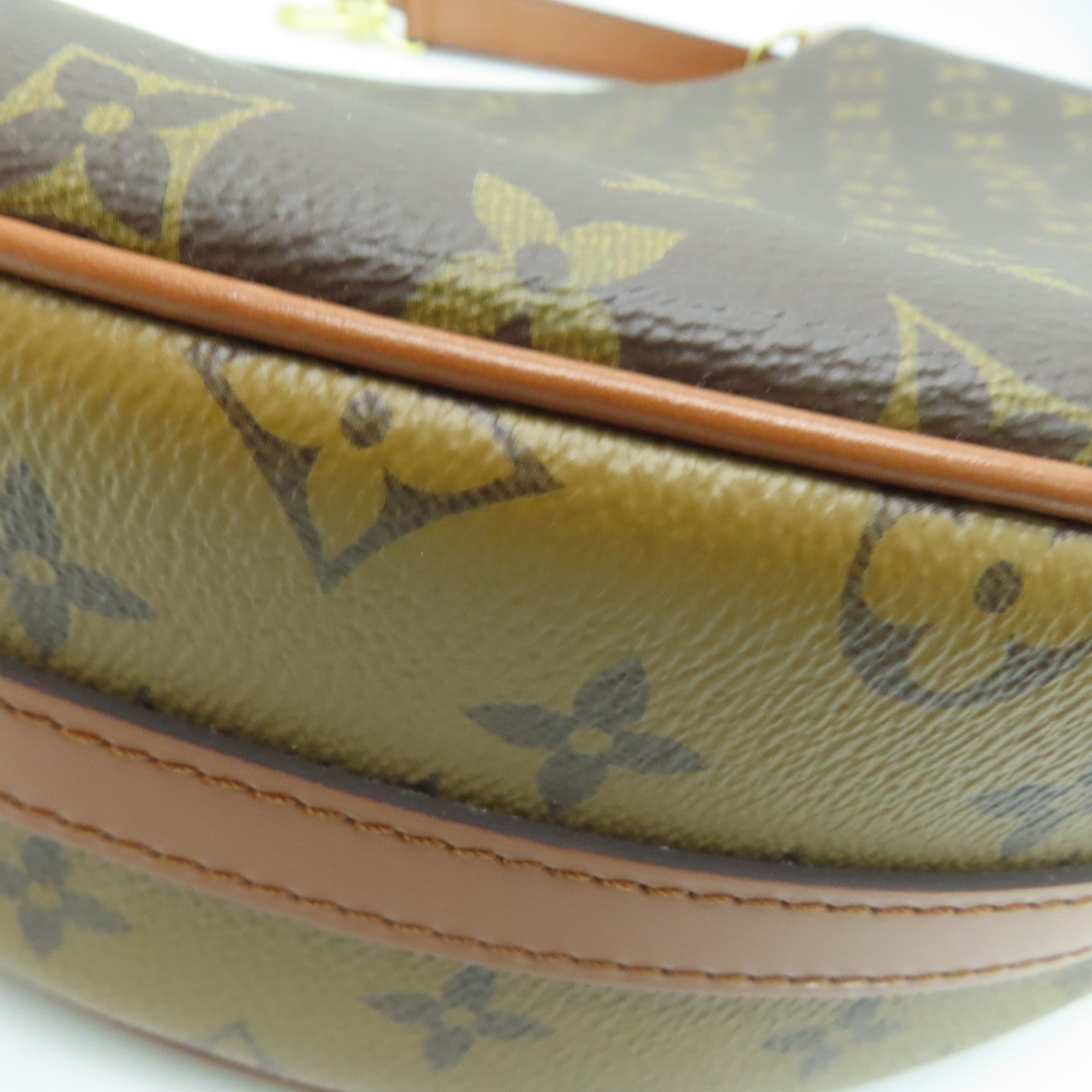 LOUIS VUITTON Monogram Loop Hobo 2 Way Shoulder Bag金扣肩背袋啡色