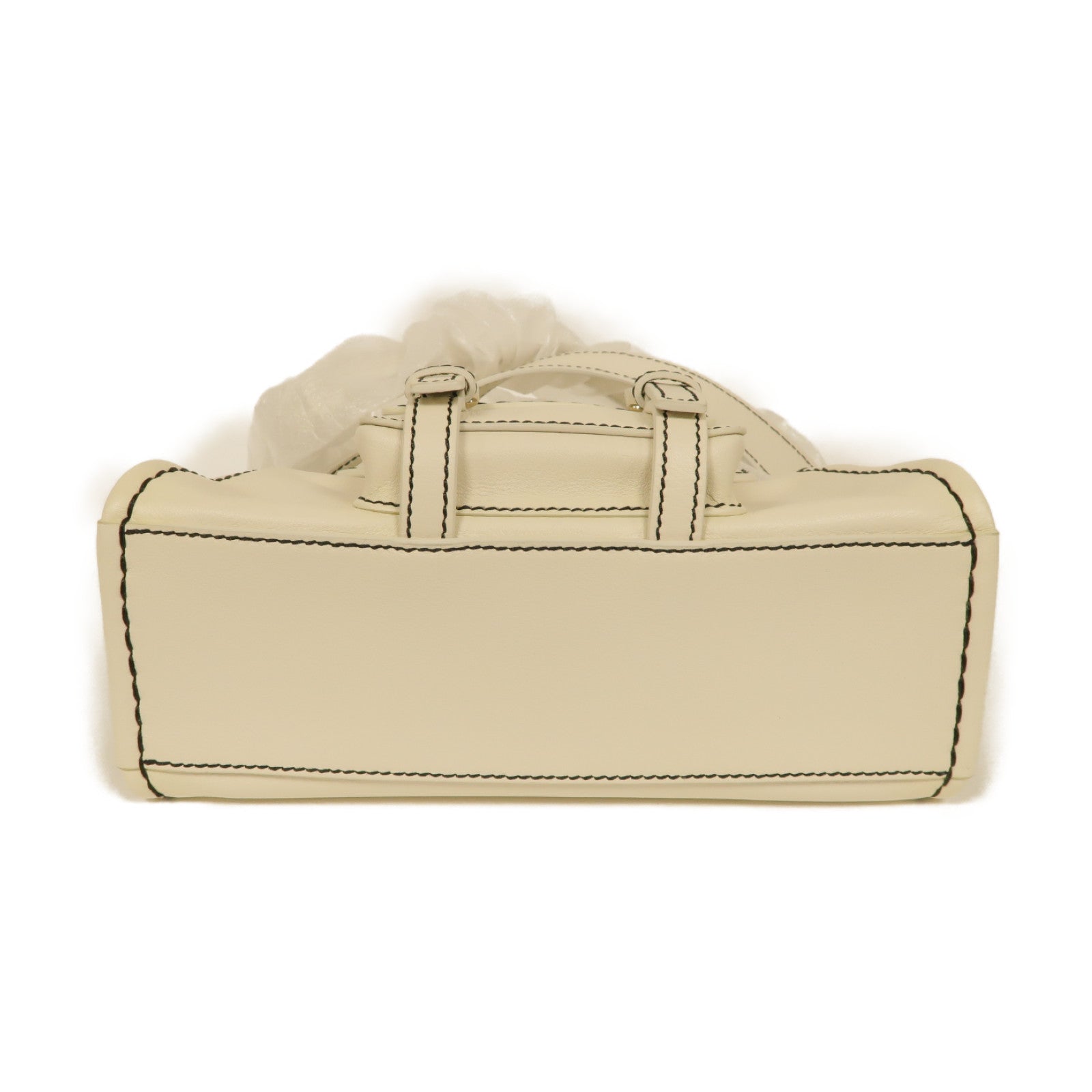 Chloe 牛皮皮革2way Shoulder Bag金扣手挽肩背兩用袋白色