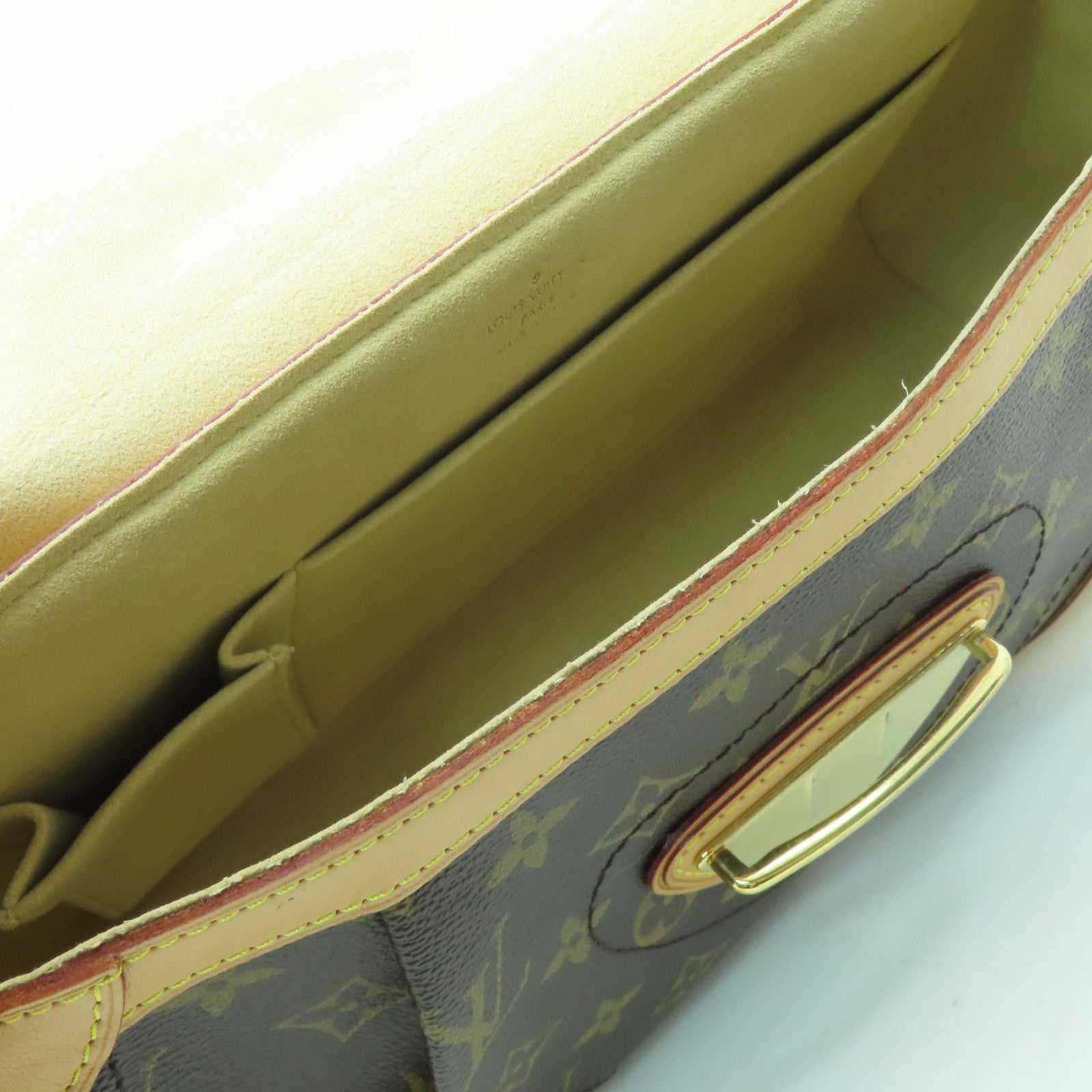 LOUIS VUITTON Monogram Beverly MM金扣肩背袋啡色