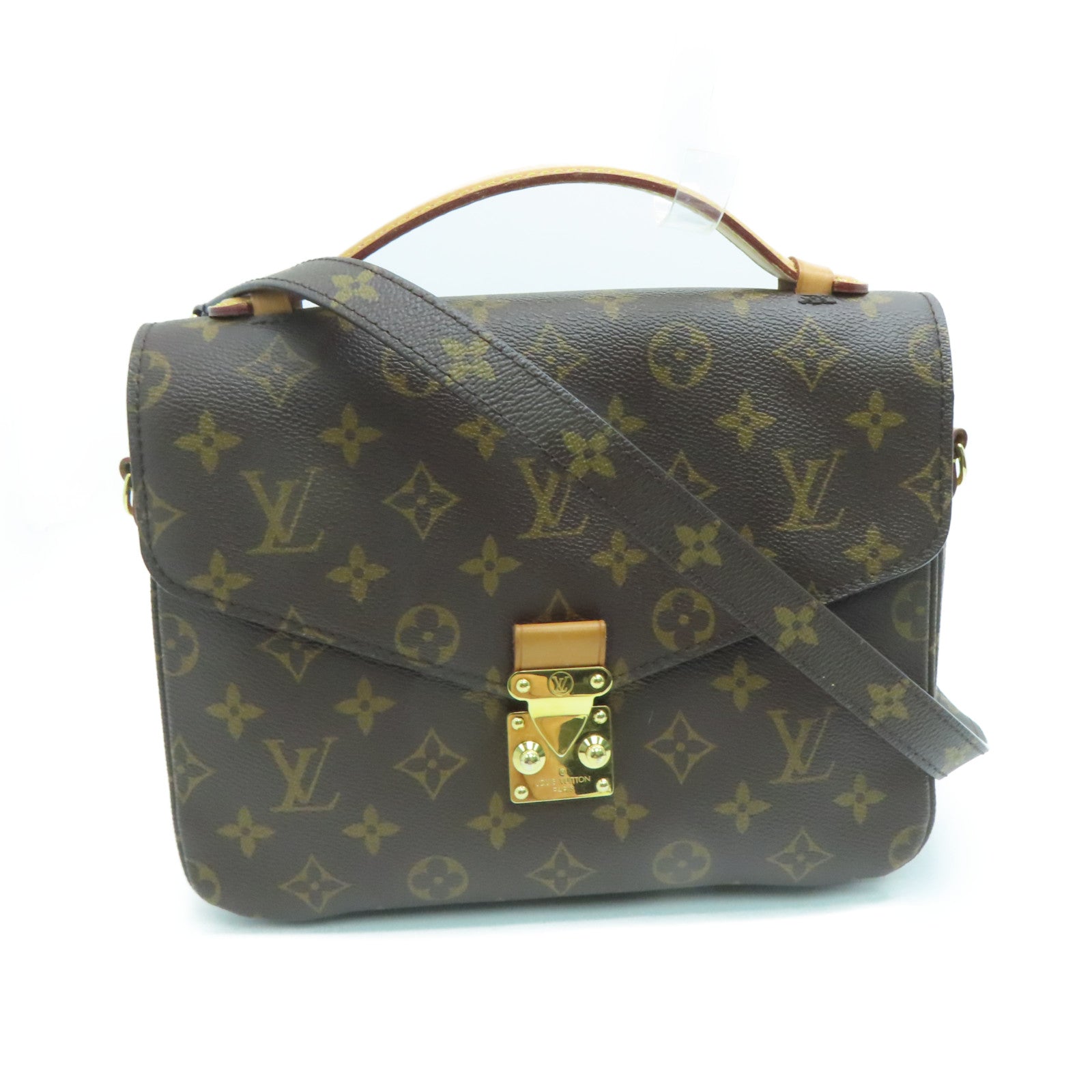 LOUIS VUITTON Monogram Pochette Metis Shoulder Bag Brown