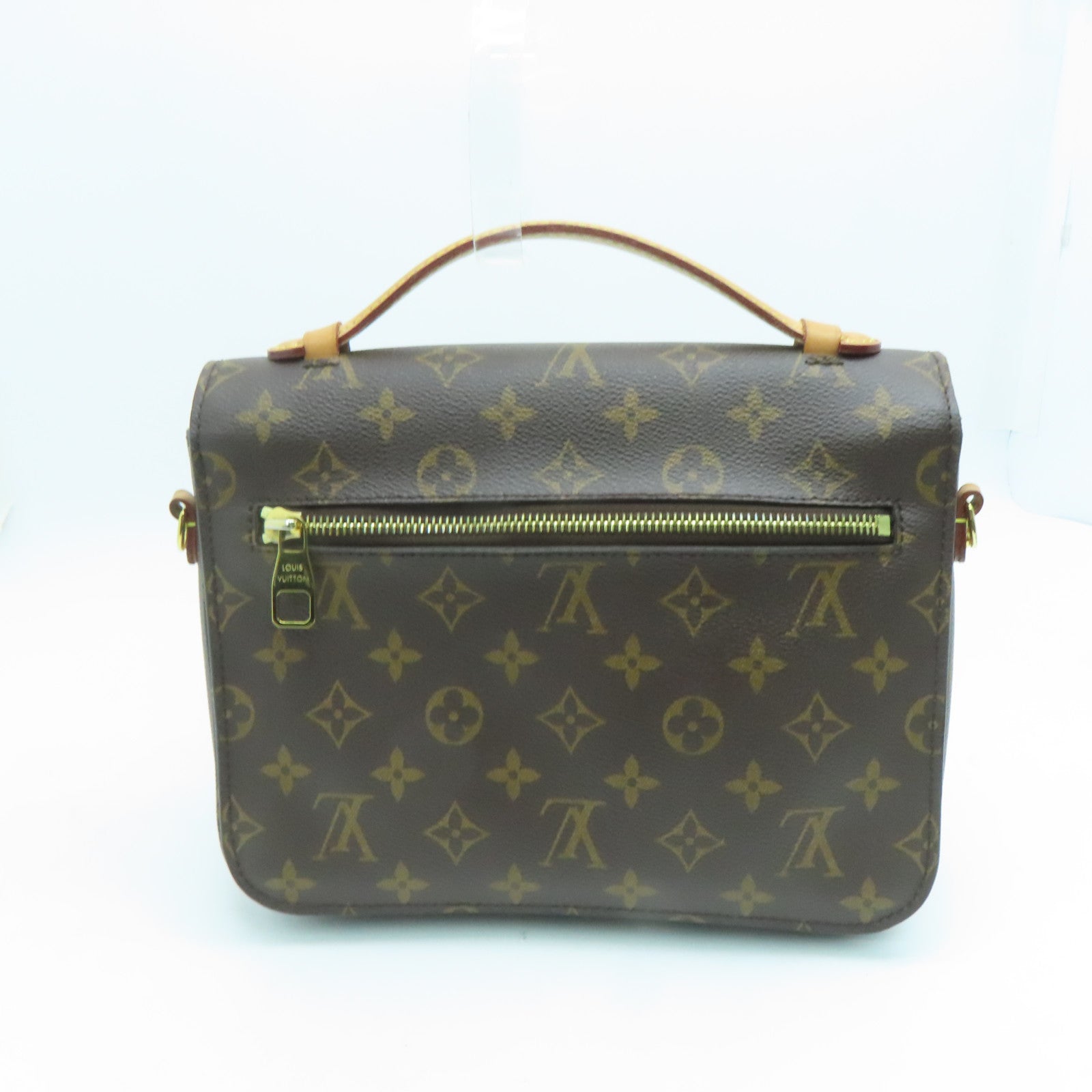LOUIS VUITTON Monogram Pochette Metis Shoulder Bag Brown