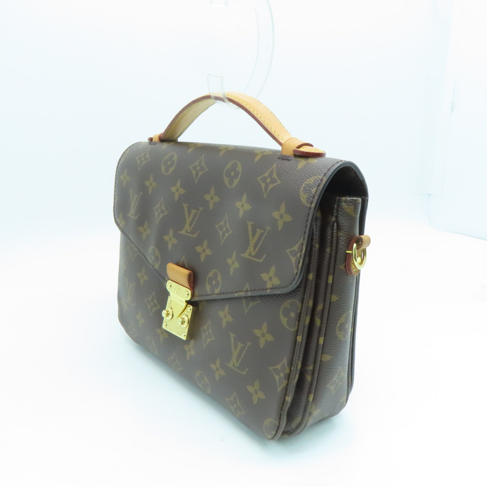 LOUIS VUITTON Monogram Pochette Metis Shoulder Bag Brown