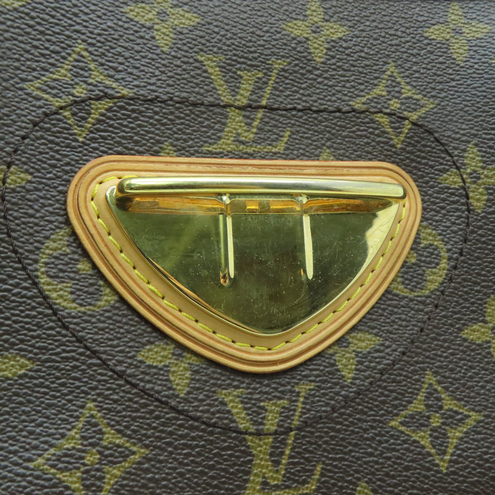 LOUIS VUITTON Monogram Beverly MM金扣肩背袋啡色