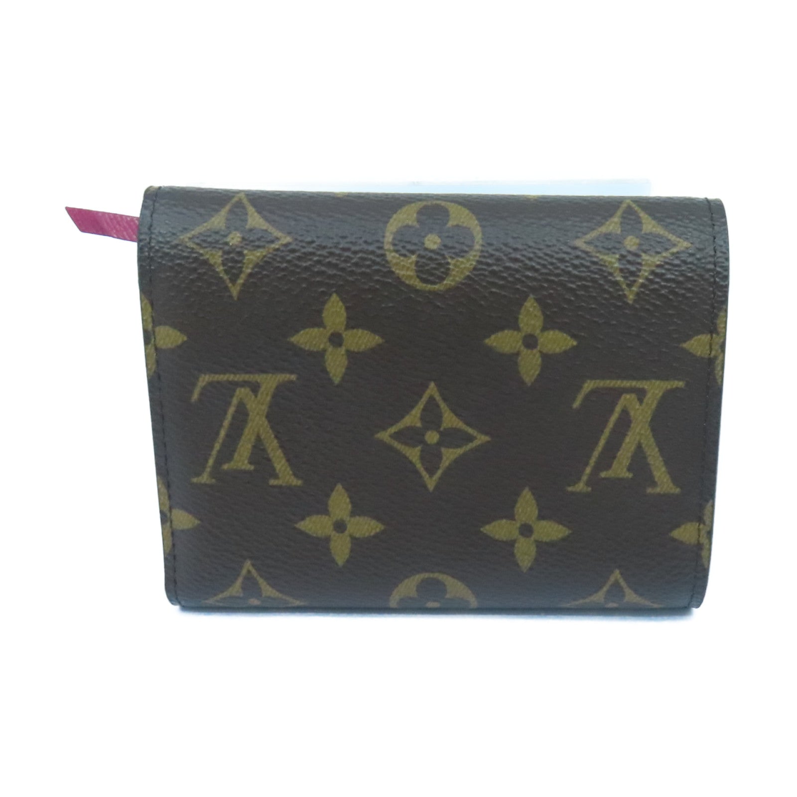 LOUIS VUITTON Monogram Victorine Wallet金扣錢包啡色/酒紅色