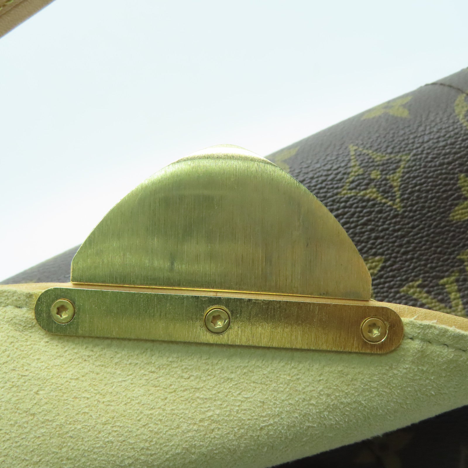 LOUIS VUITTON Monogram Beverly MM金扣肩背袋啡色