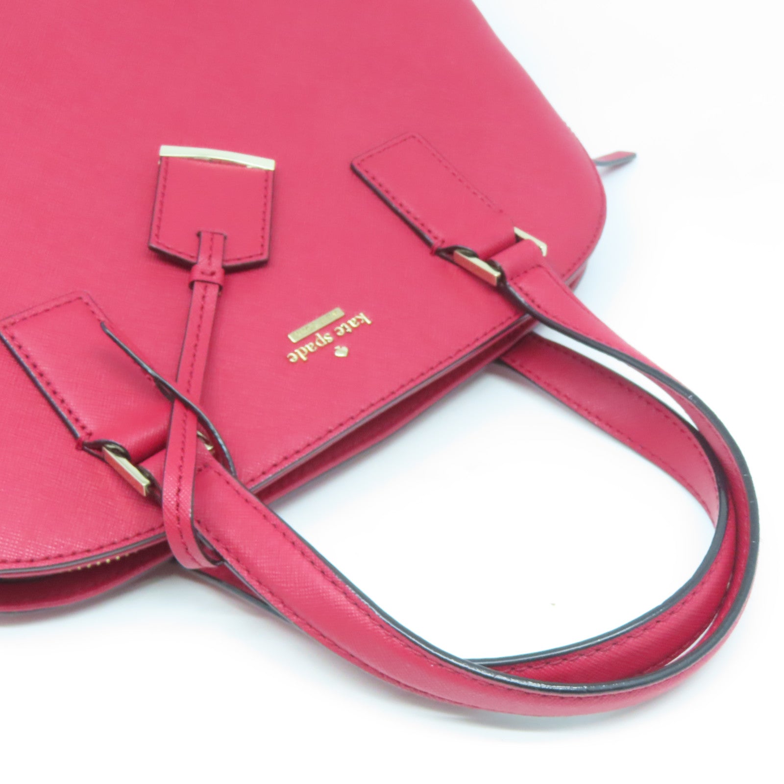 Kate Spade 牛皮皮革2 Way Shoulder Bag金扣手挽肩背兩用袋紅色