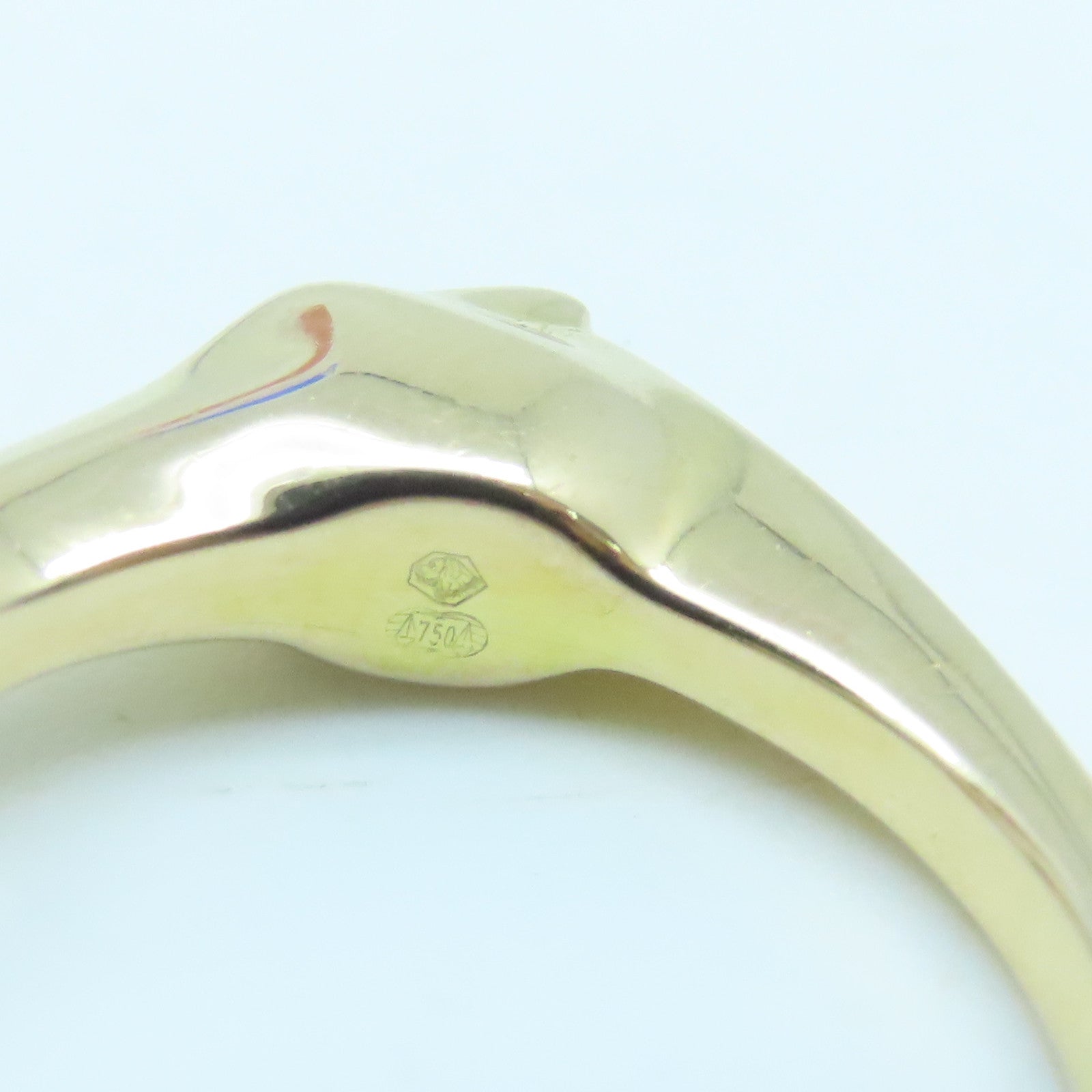 HERMES 18K玫瑰金Galop Ring戒指#49 US#4.75