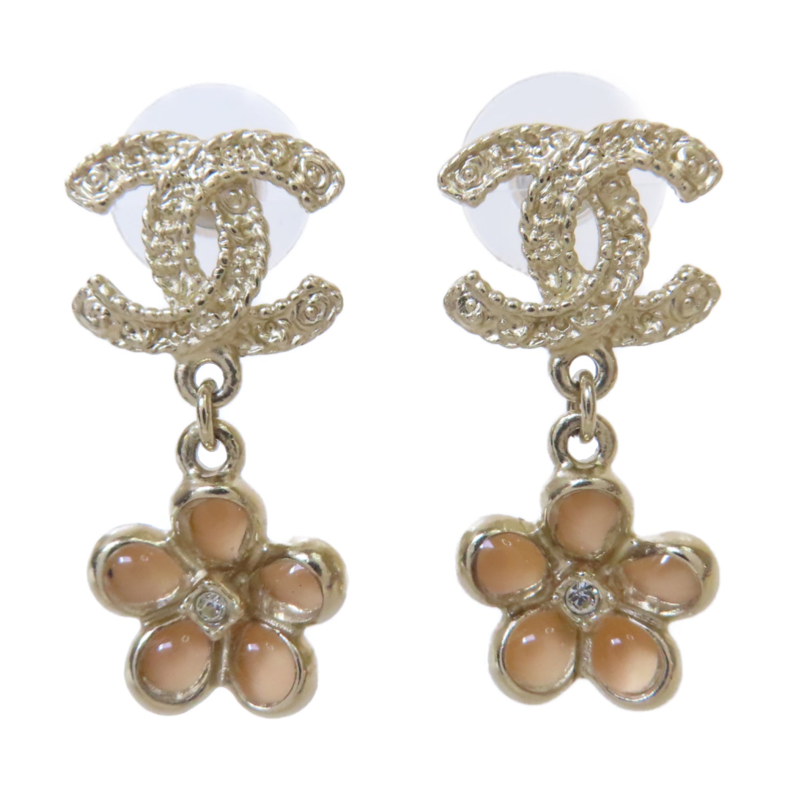 CHANEL 金屬Earrings耳環金色