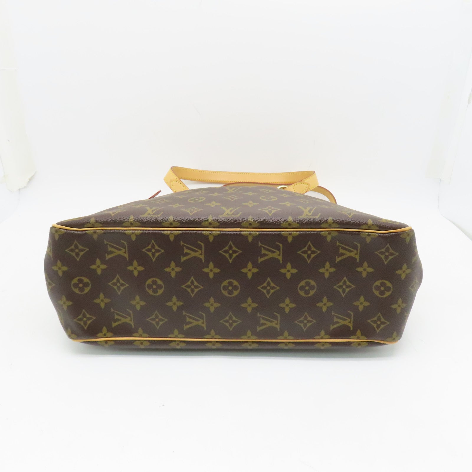 LOUIS VUITTON Monogram Batignolles Horizontal Gold Buckle Shoulder Bag Brown