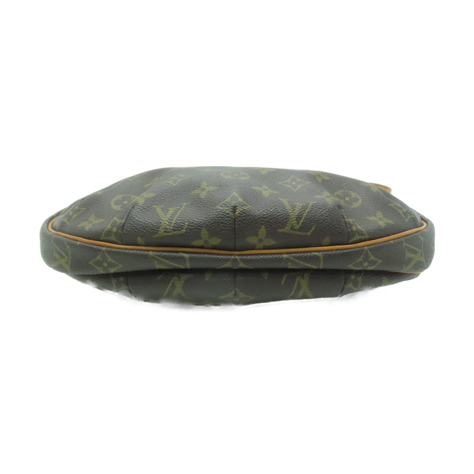 LOUIS VUITTON Monogram Croissant MM金扣肩背袋啡色