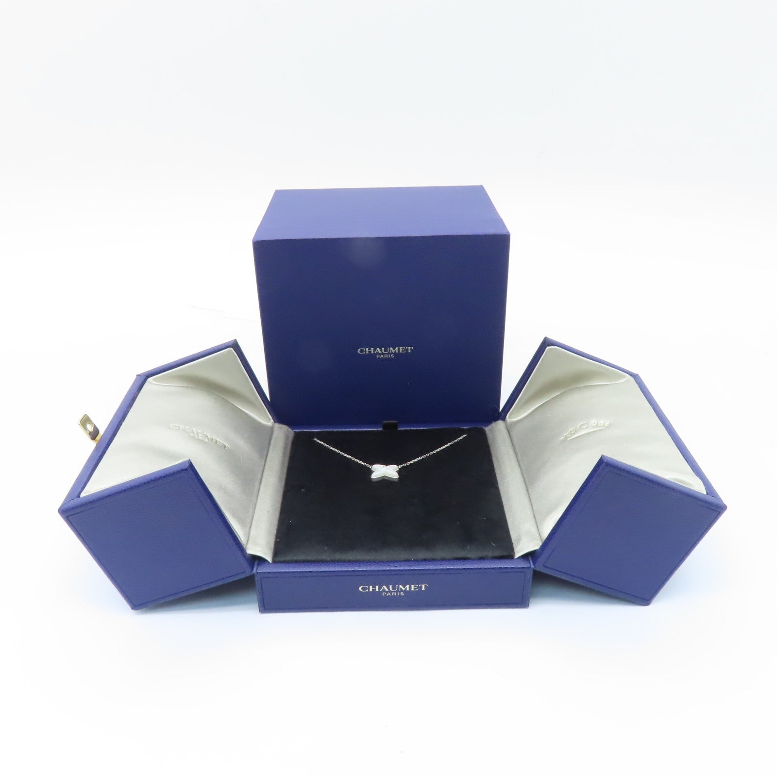 Chaumet 18K白金Jeux De Liens Mother-of-Pearl珍珠母貝項鍊