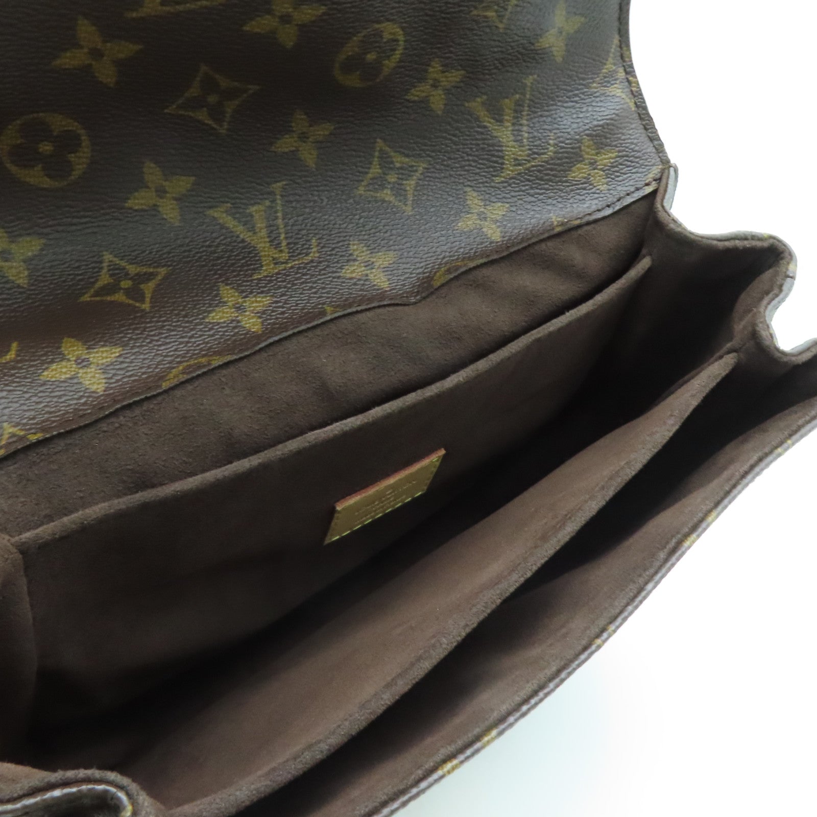 LOUIS VUITTON Monogram Pochette Metis Shoulder Bag Brown