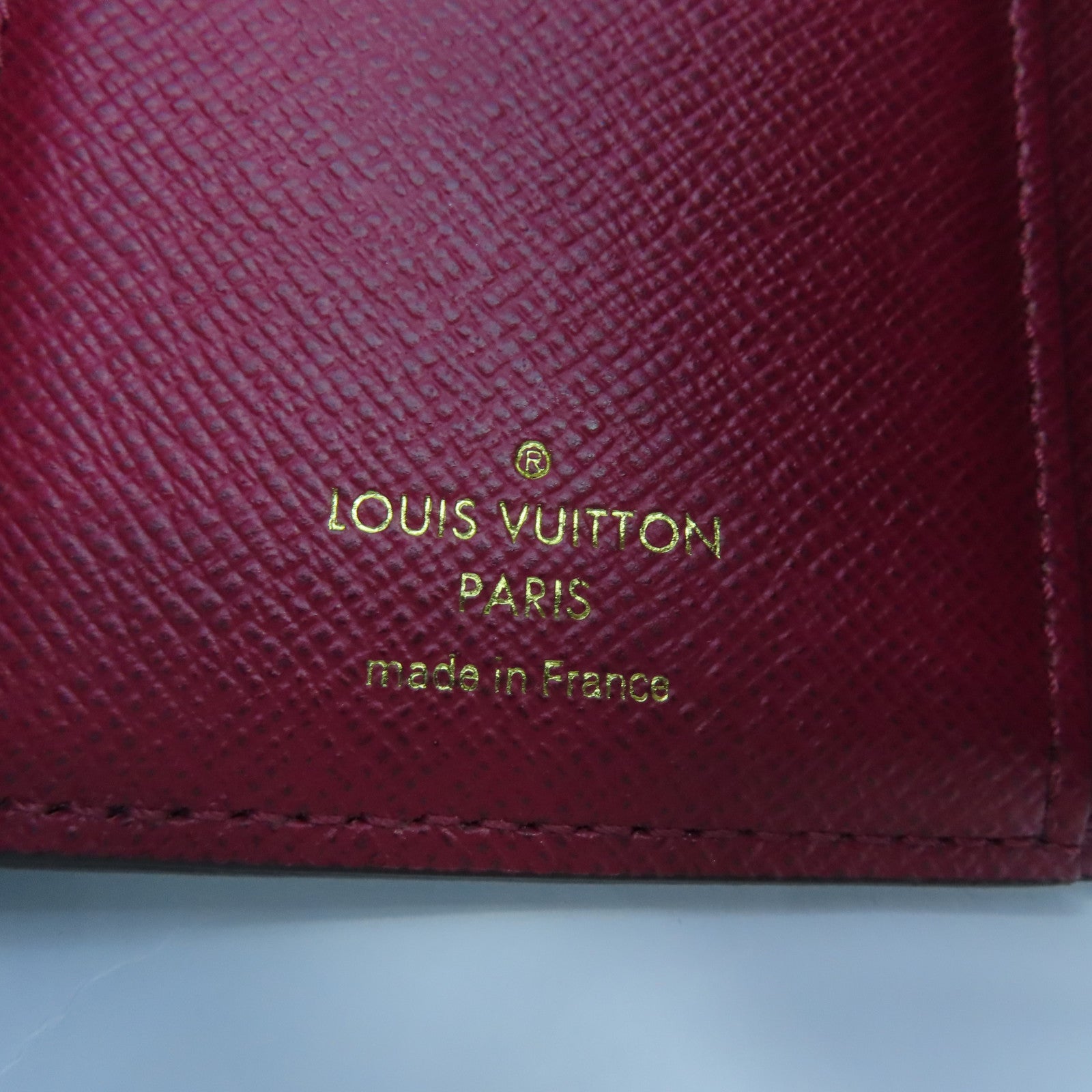 LOUIS VUITTON Monogram Victorine Wallet金扣錢包啡色/酒紅色