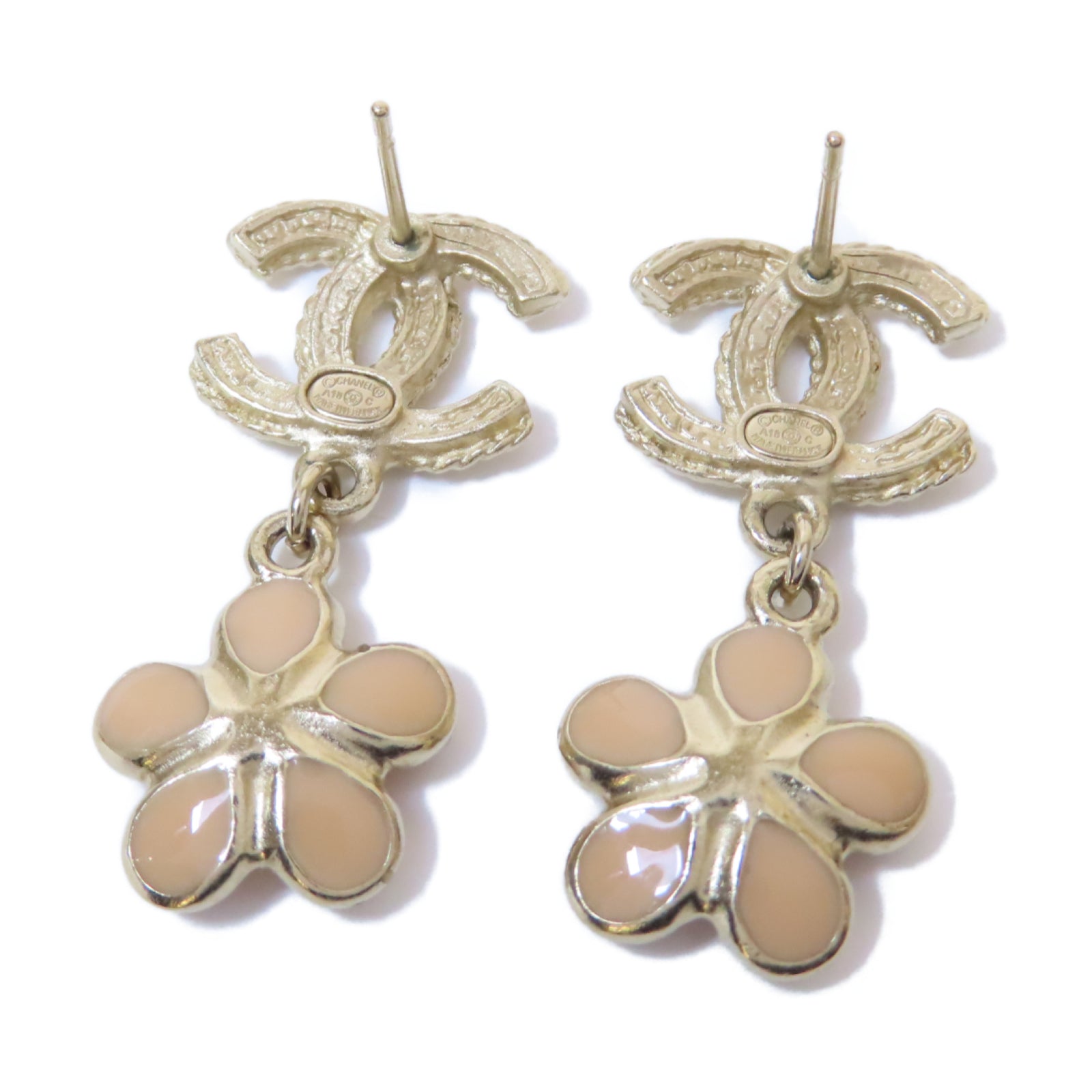 CHANEL 金屬Earrings耳環金色