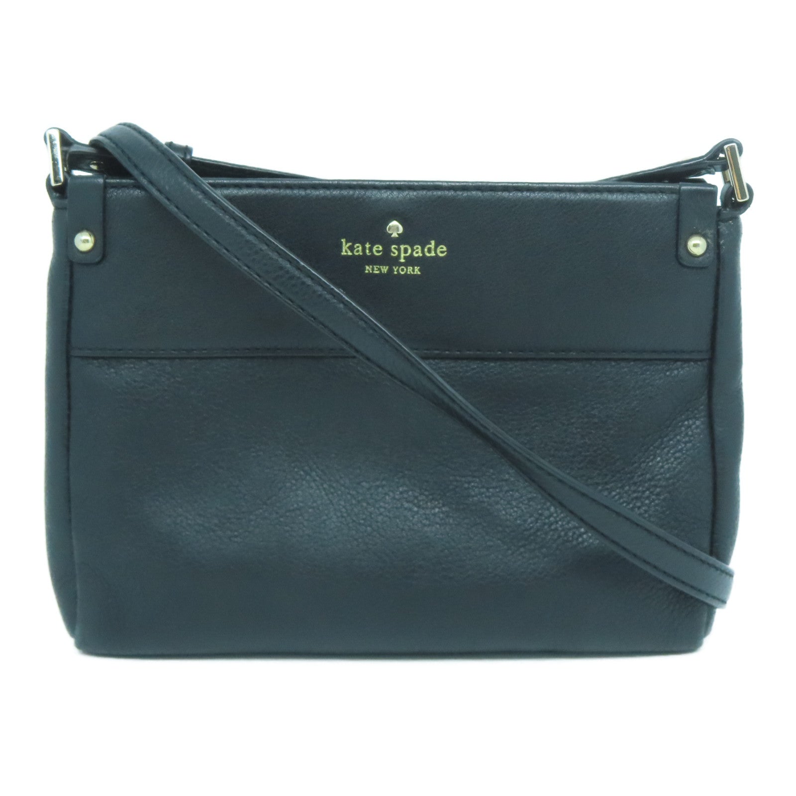 Kate Spade 牛皮皮革Shoulder Bag金扣肩背袋黑色