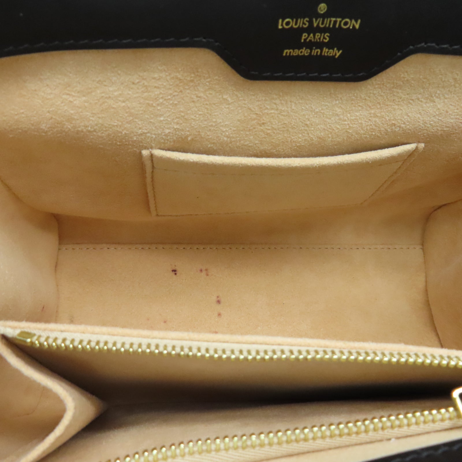 LOUIS VUITTON Monogram Trianon PM金扣手挽肩背兩用袋棕色/黑色