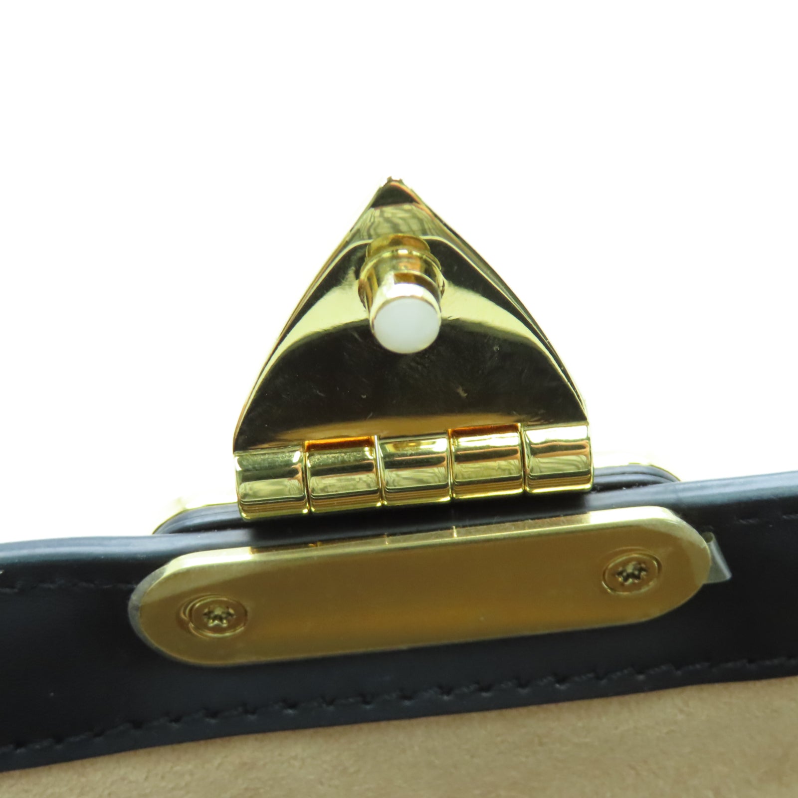 LOUIS VUITTON Monogram Trianon PM金扣手挽肩背兩用袋棕色/黑色